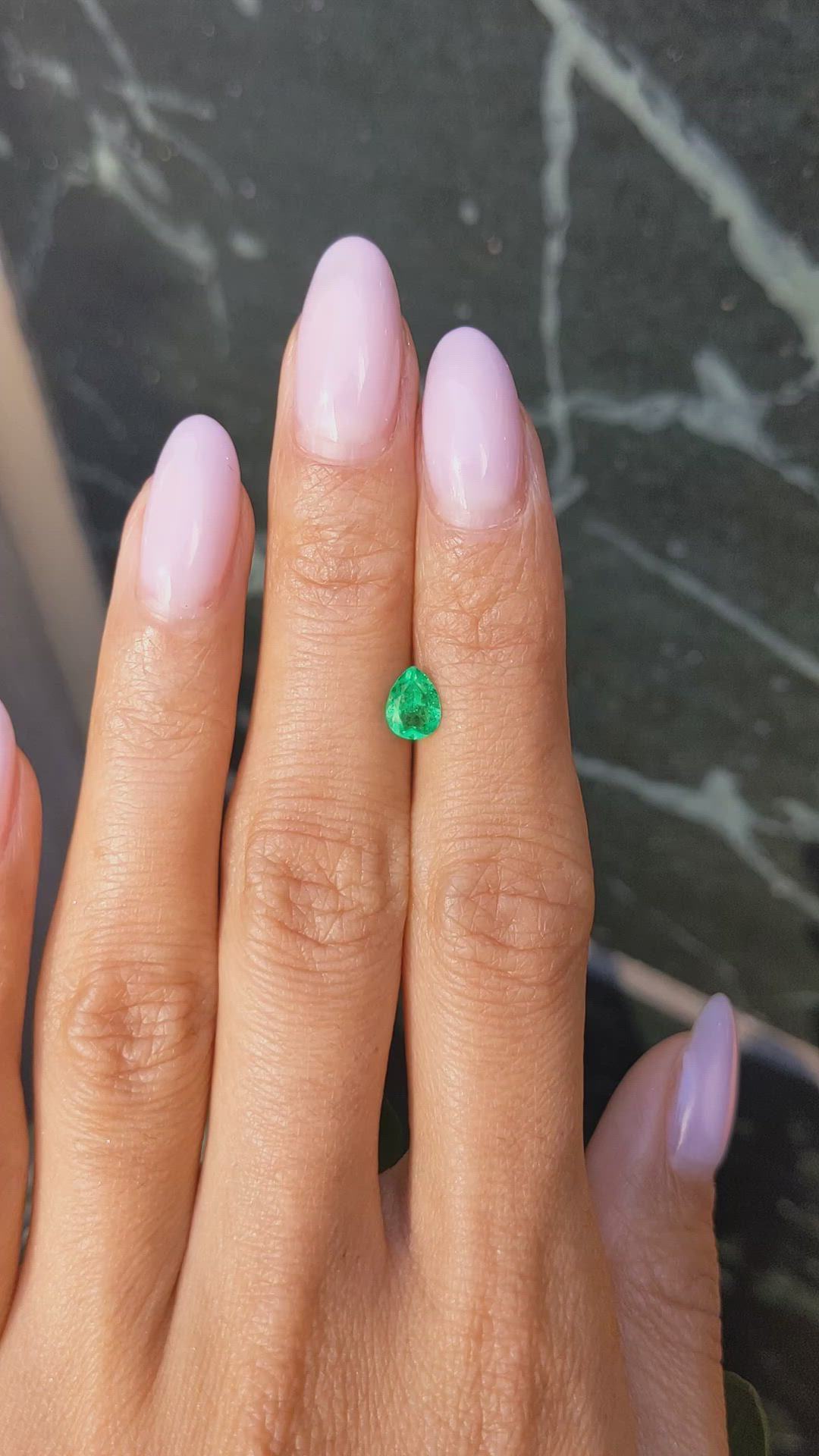 0.50 Ct. Emerald from Colombia Size Video