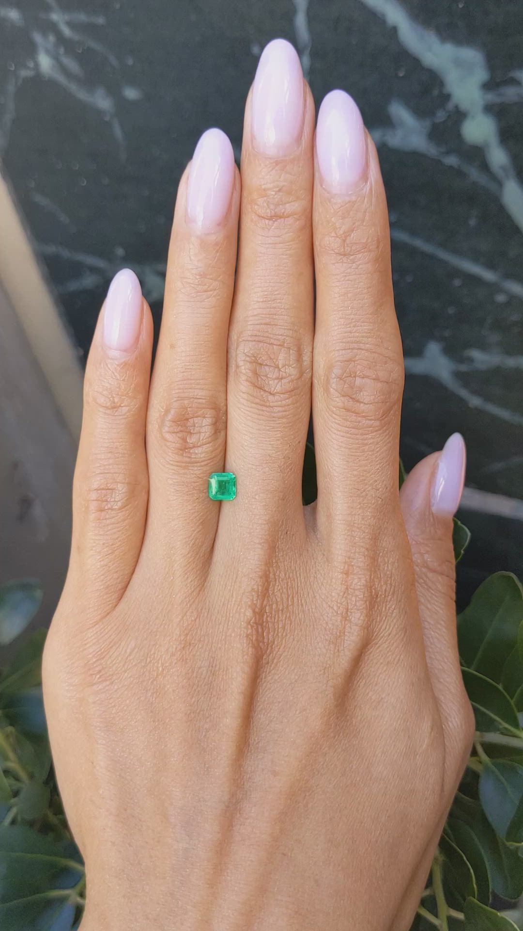 0.54 Ct. Emerald from Colombia Size Video
