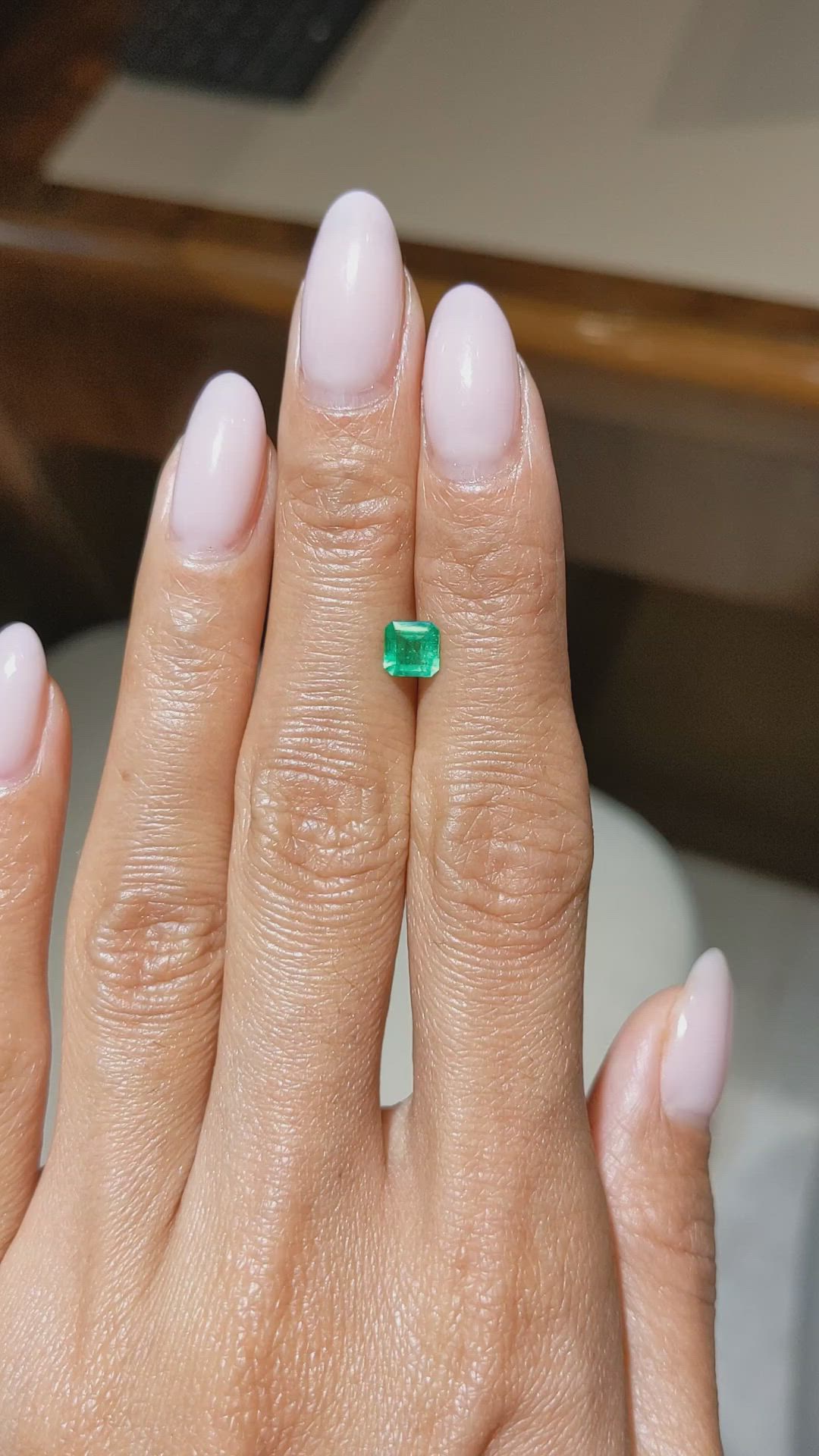 0.54 Ct. Emerald from Colombia Size Video