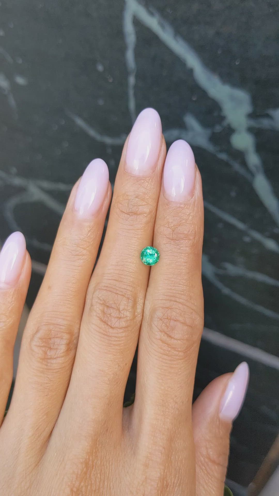 0.55 Ct. Emerald from Colombia Size Video