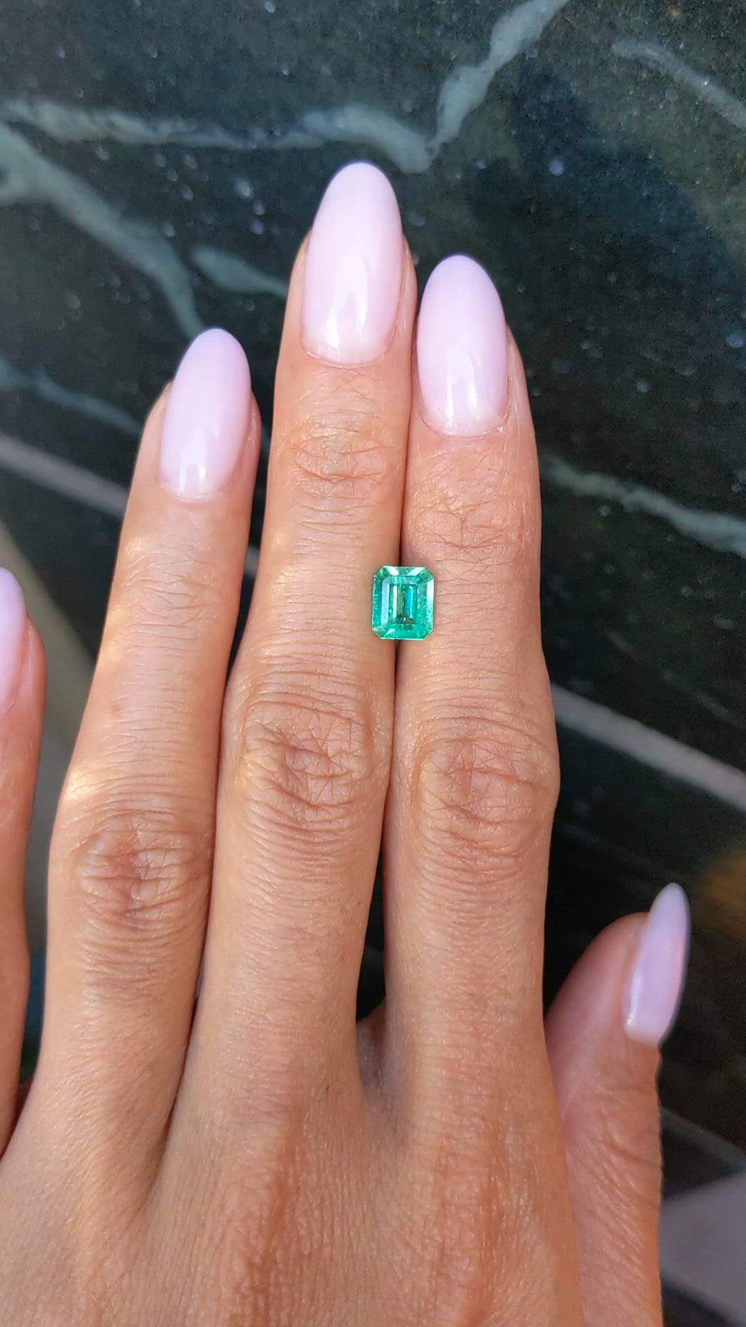 1.04 Ct. Emerald from Colombia Size Video