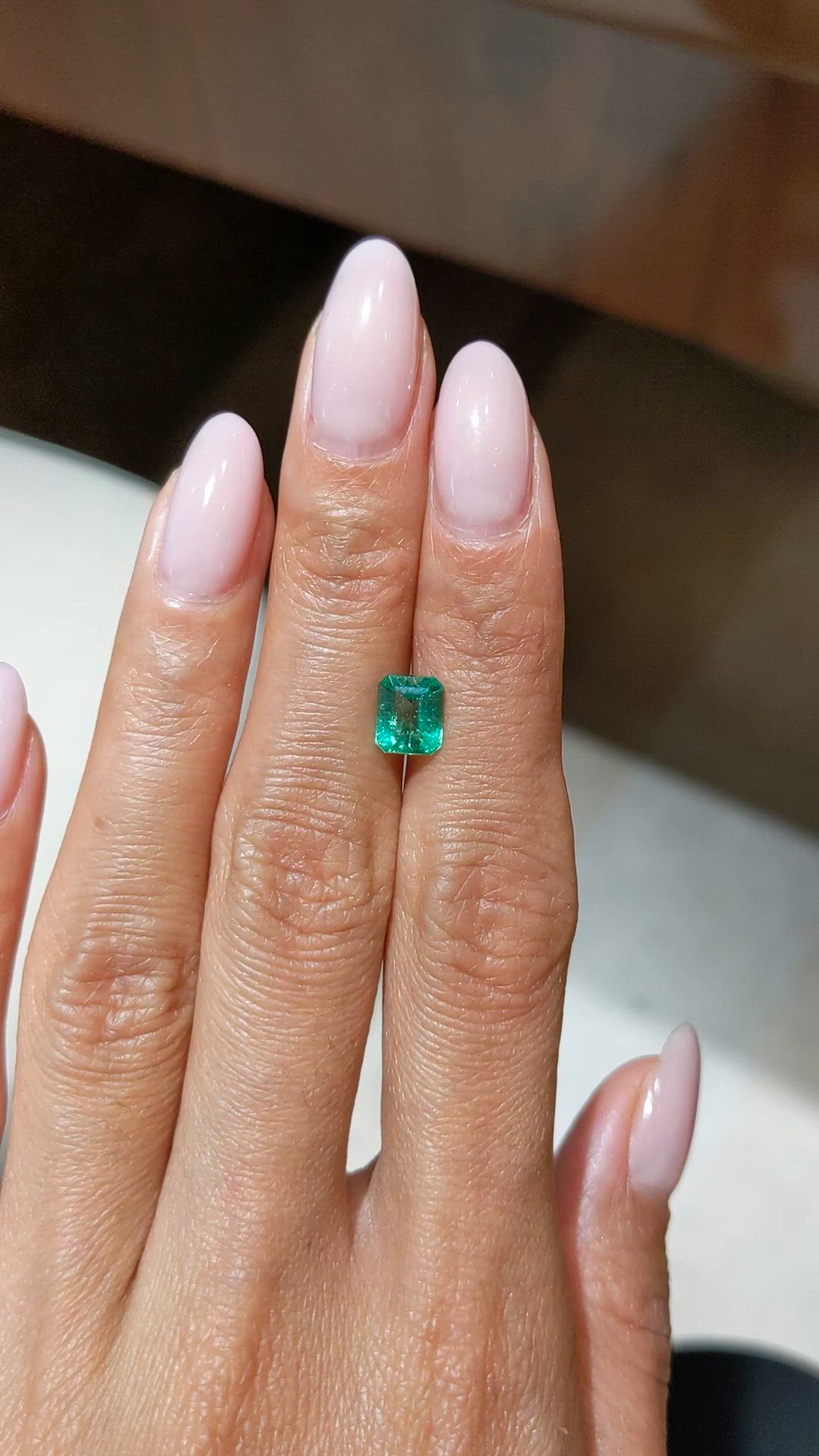 1.04 Ct. Emerald from Colombia Size Video