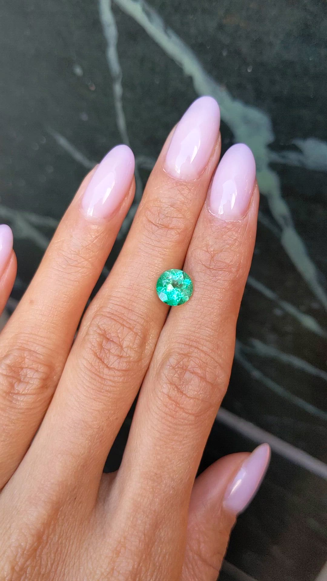 1.60 Ct. Emerald from Colombia Size Video