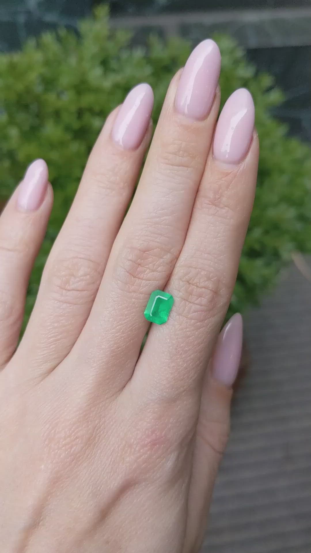 1.17 Ct. Emerald from Brazil Size Video