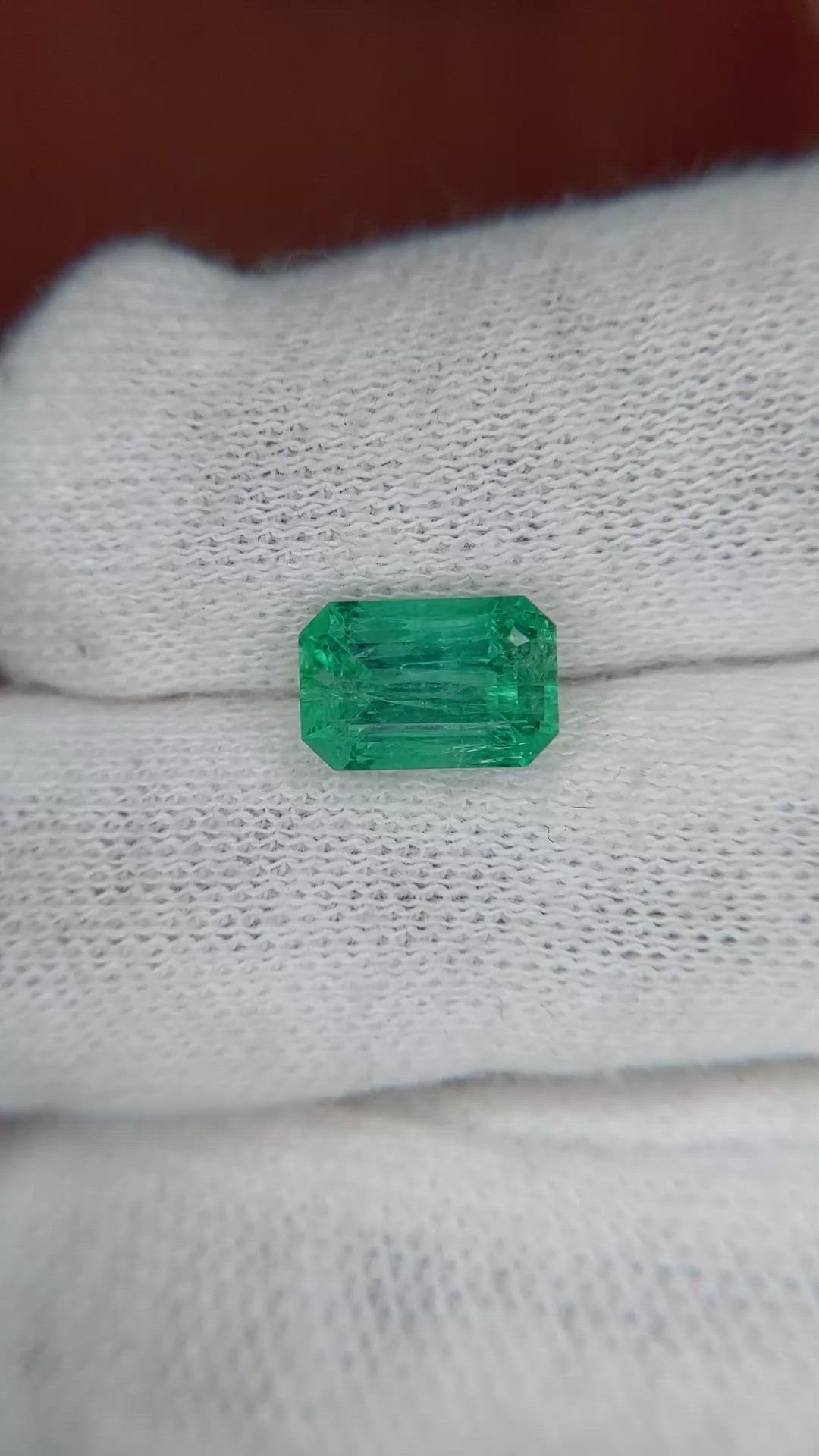 1.87 Ct. Emerald from Brazil Size Video