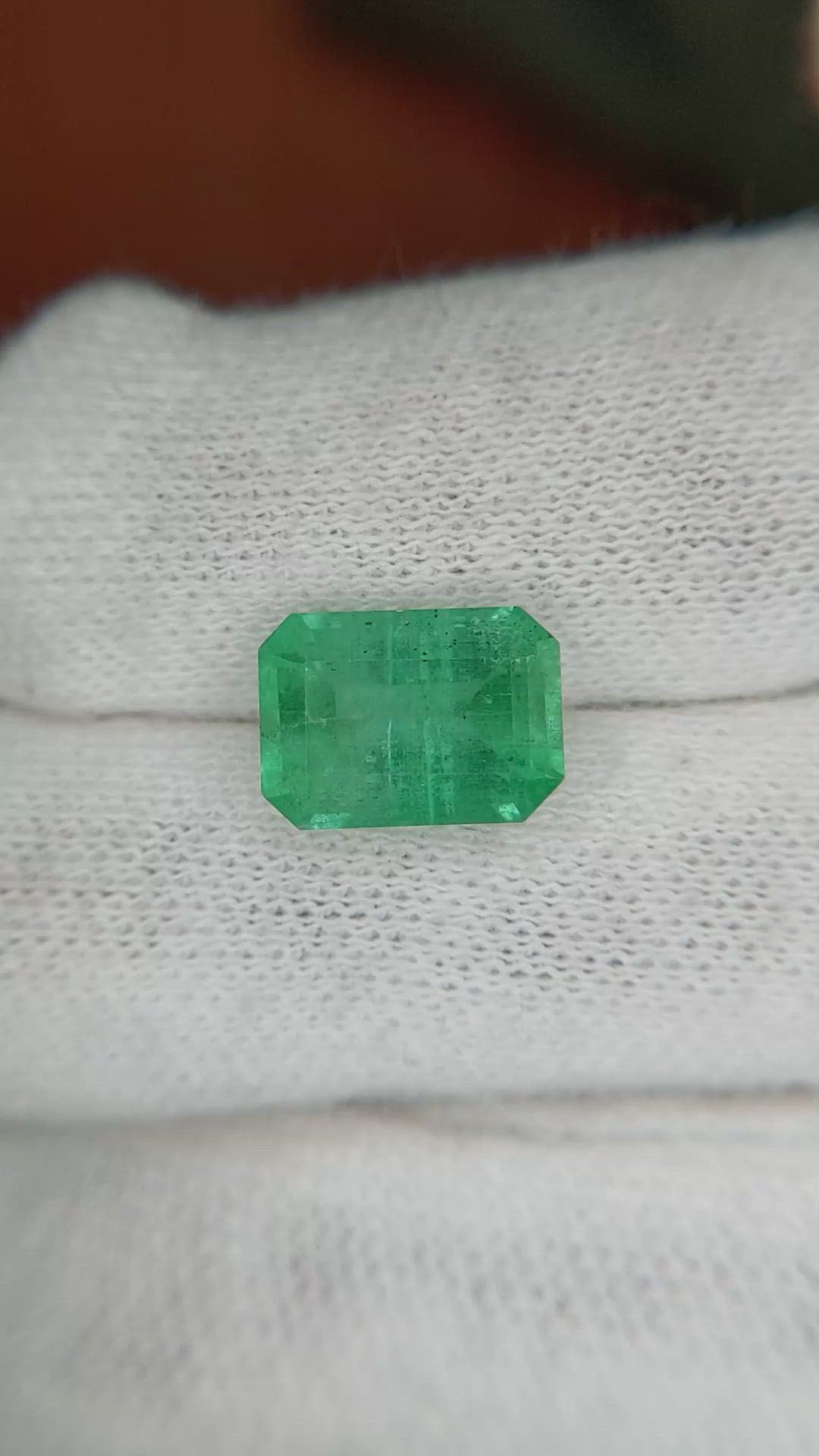 3.11 Ct. Emerald from Brazil Size Video