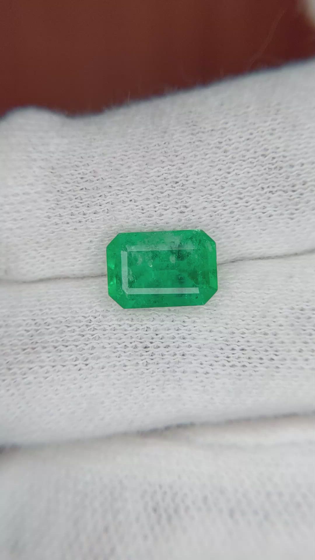 2.08 Ct. Emerald from Brazil Size Video