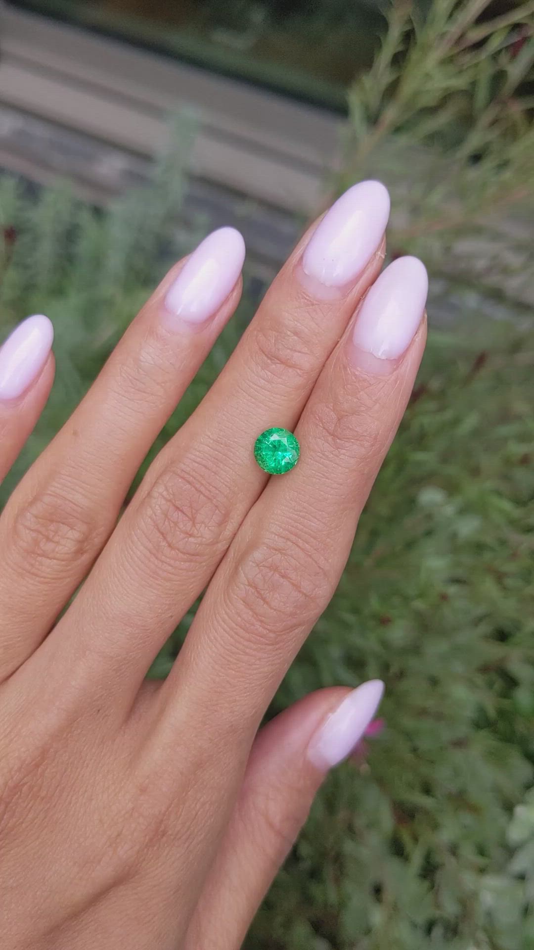 1.17 Ct. Emerald from Zambia Size Video