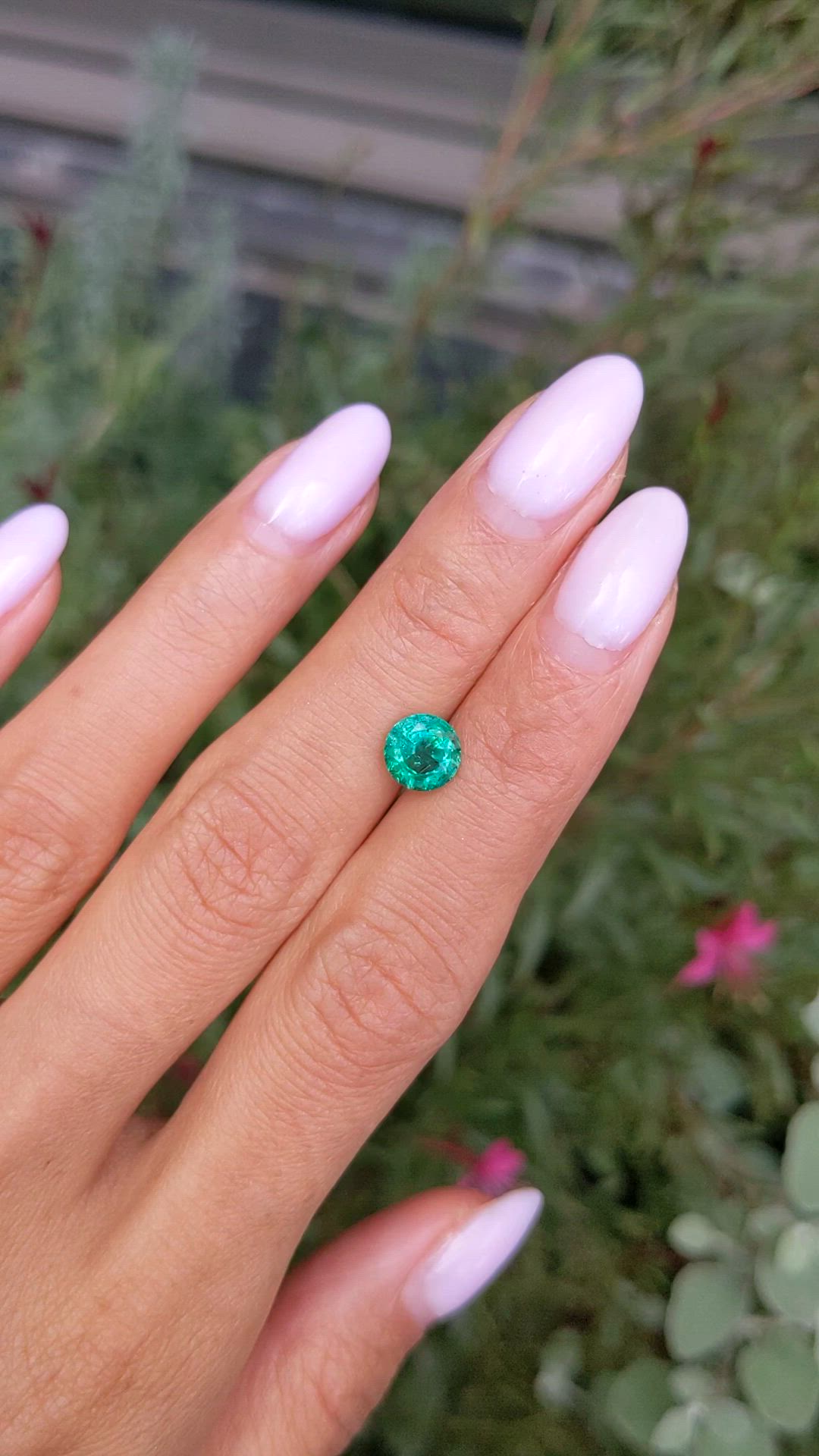 1.22 Ct. Emerald from Zambia Size Video