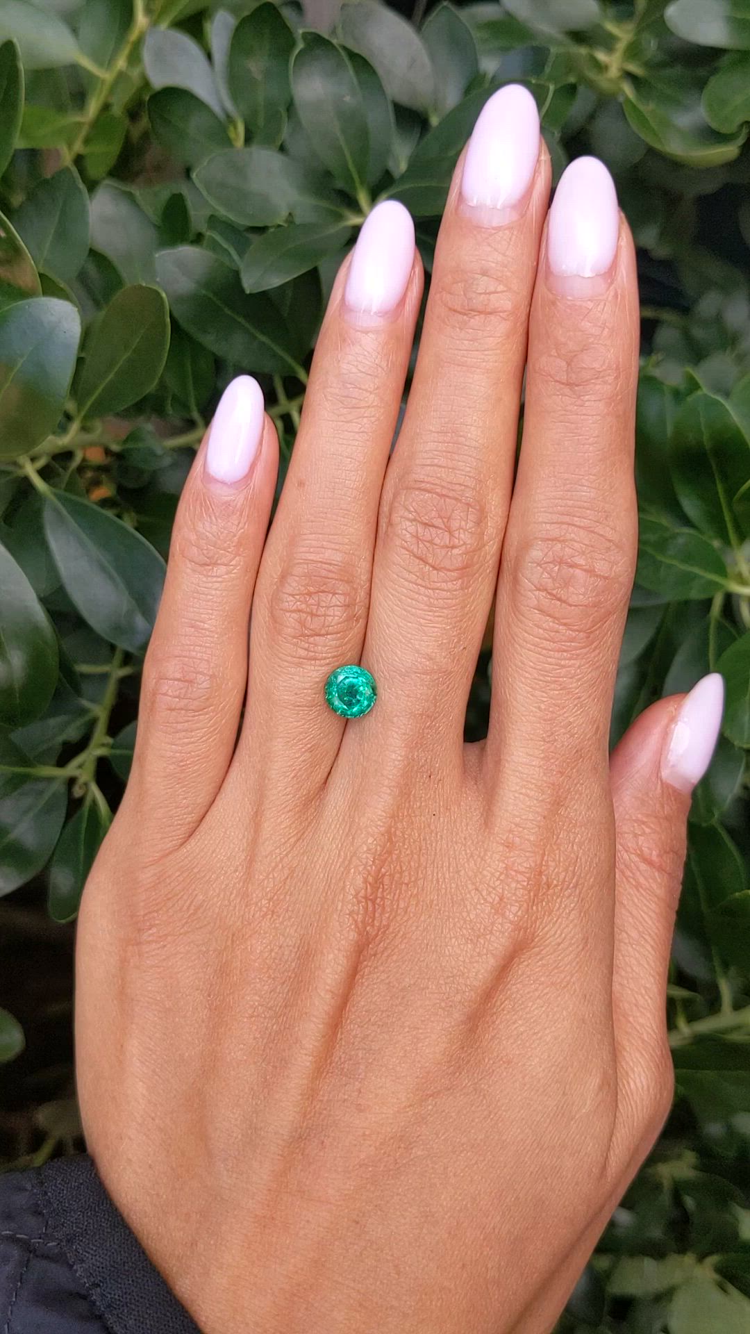 1.22 Ct. Emerald from Zambia Size Video
