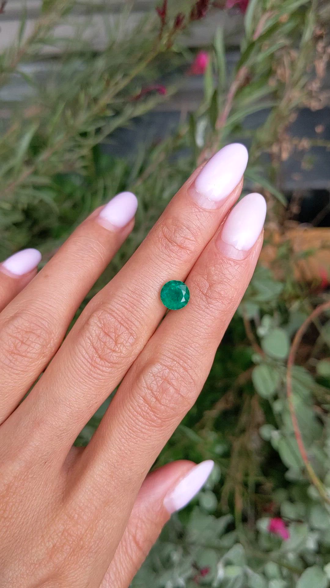 1.38 Ct. Emerald from Zambia Size Video