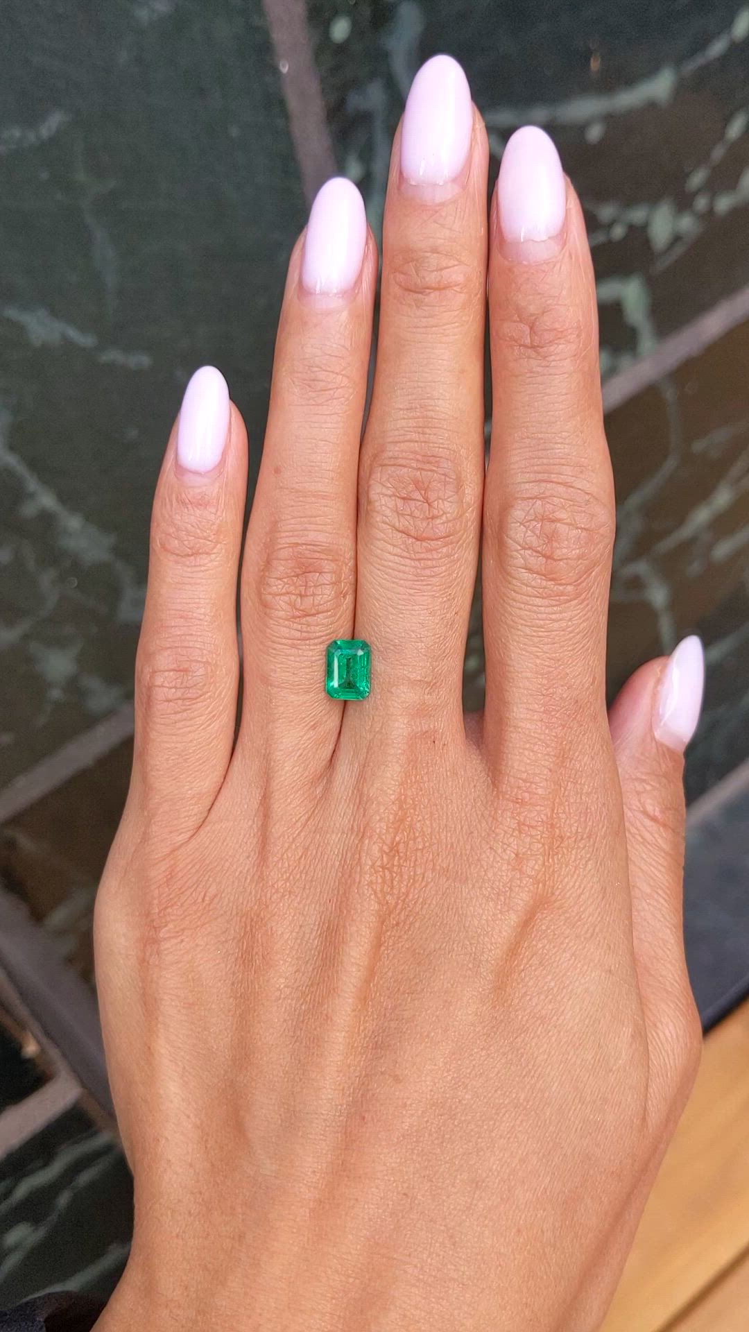 1.32 Ct. Emerald from Zambia Size Video