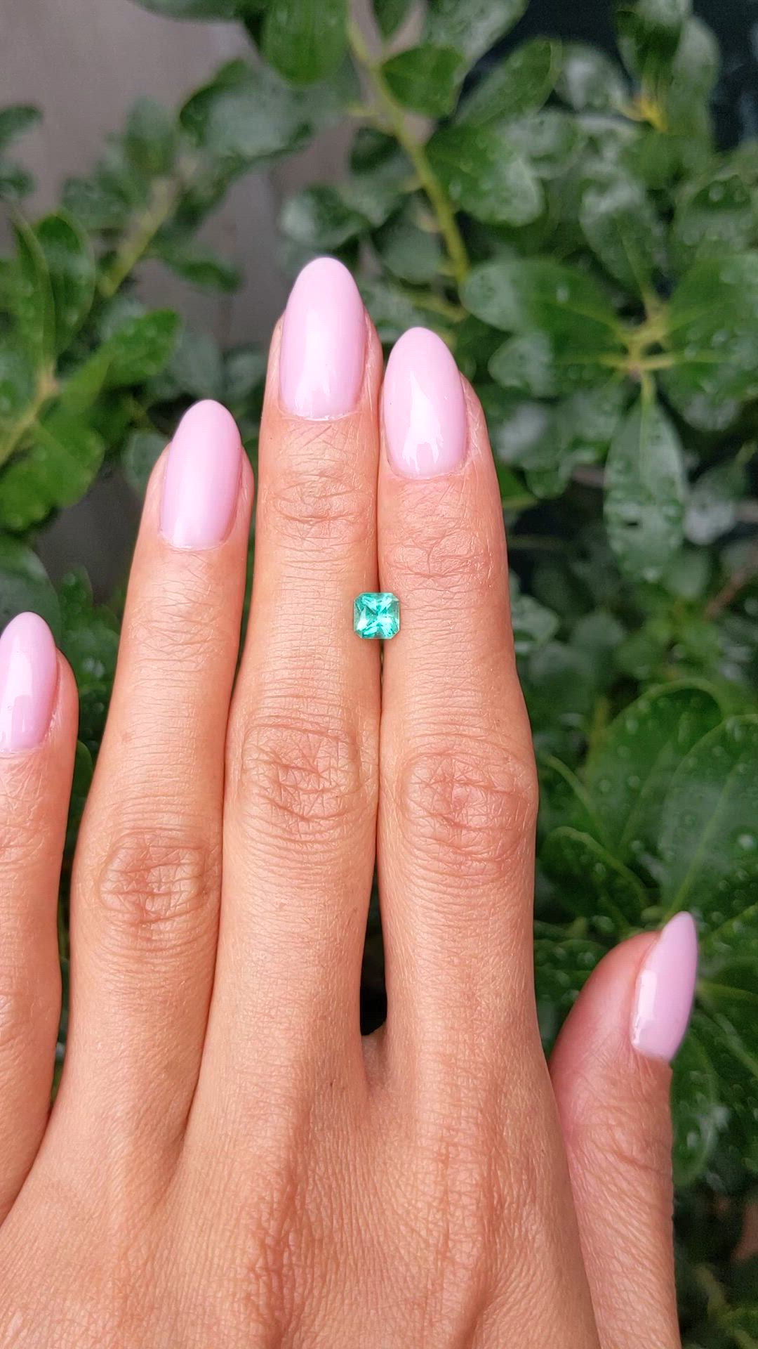 0.49 Ct. Emerald from Brazil Size Video