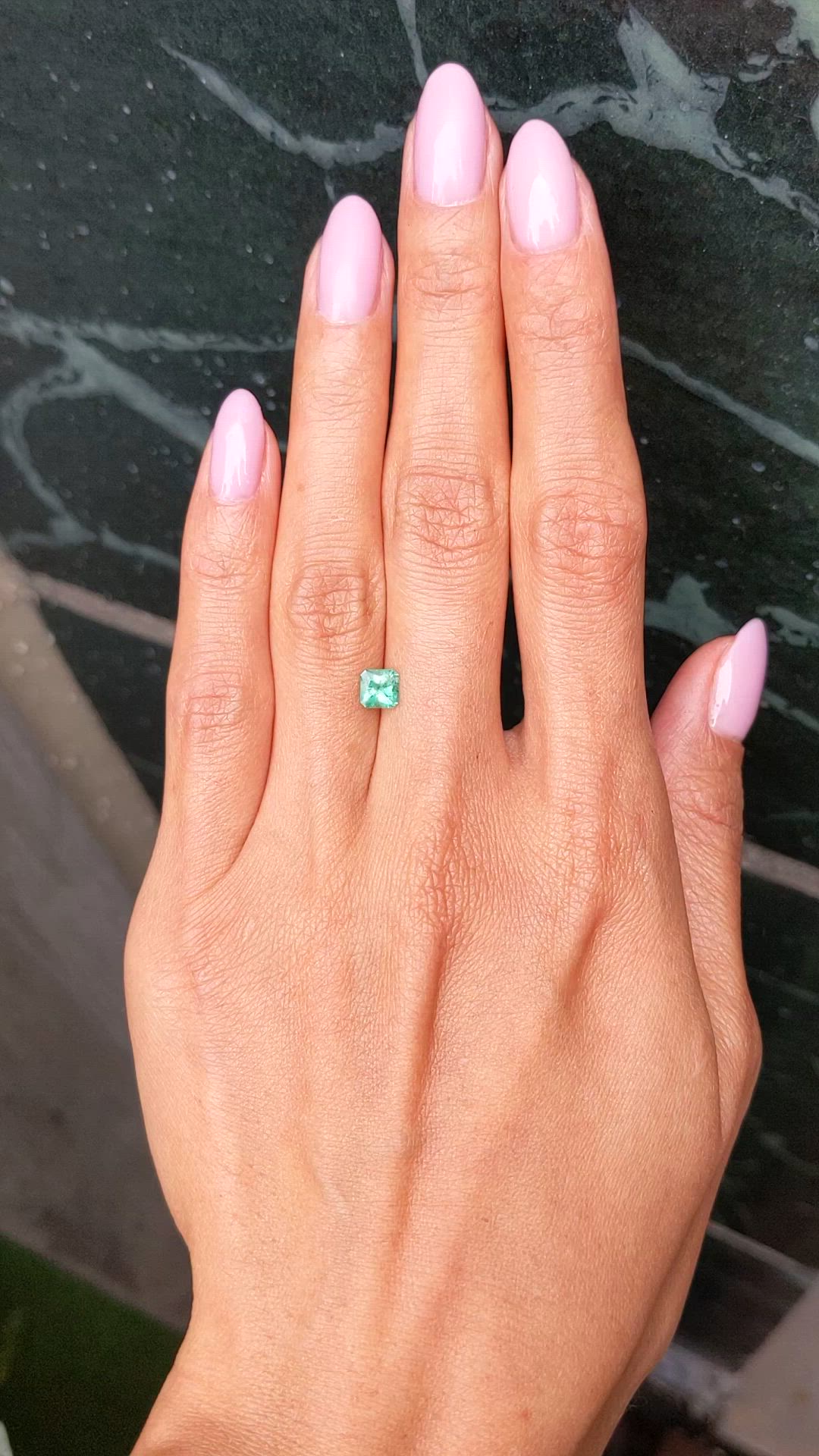 0.51 Ct. Emerald from Brazil Size Video