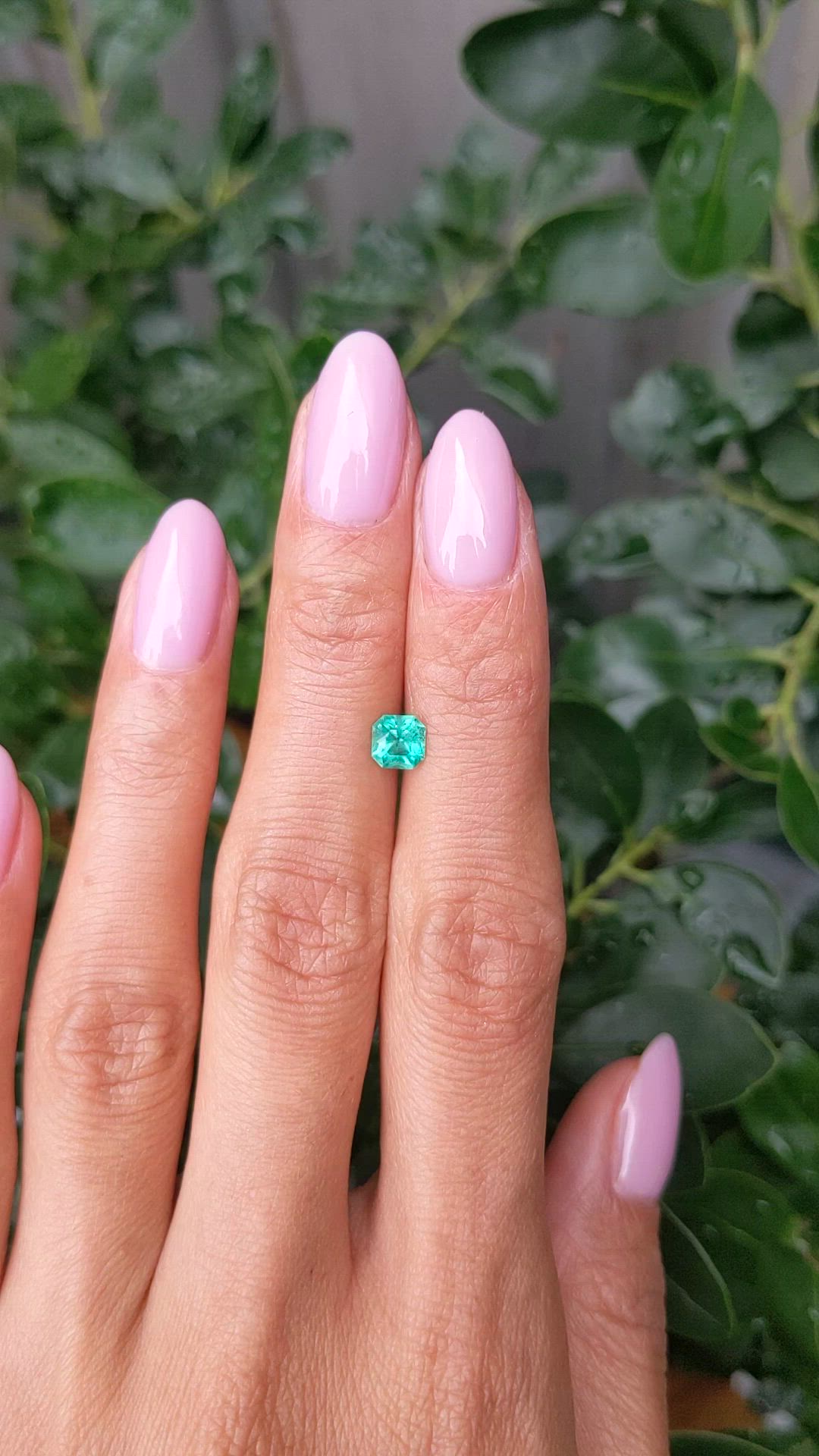 0.58 Ct. Emerald from Brazil Size Video