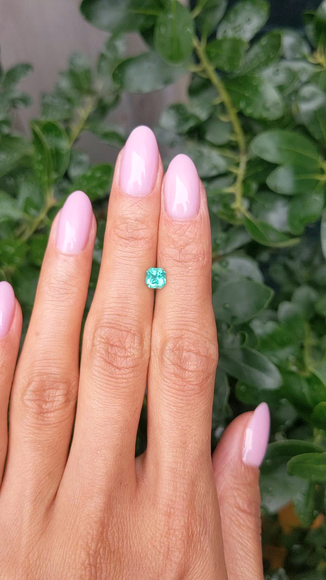0.59 Ct. Emerald from Brazil Size Video