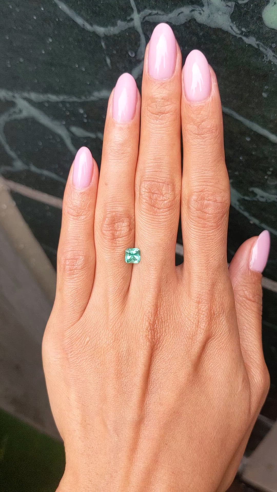 0.76 Ct. Emerald from Brazil Size Video