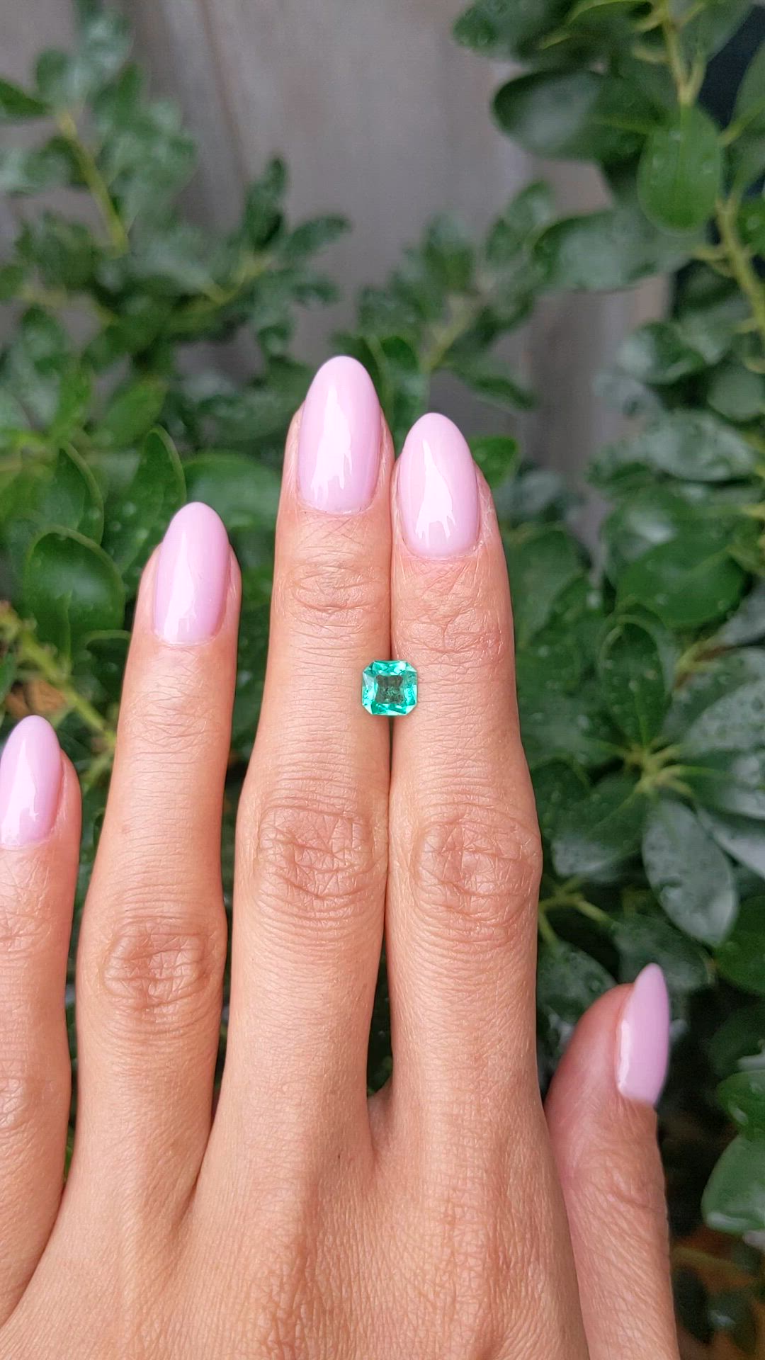 0.79 Ct. Emerald from Brazil Size Video