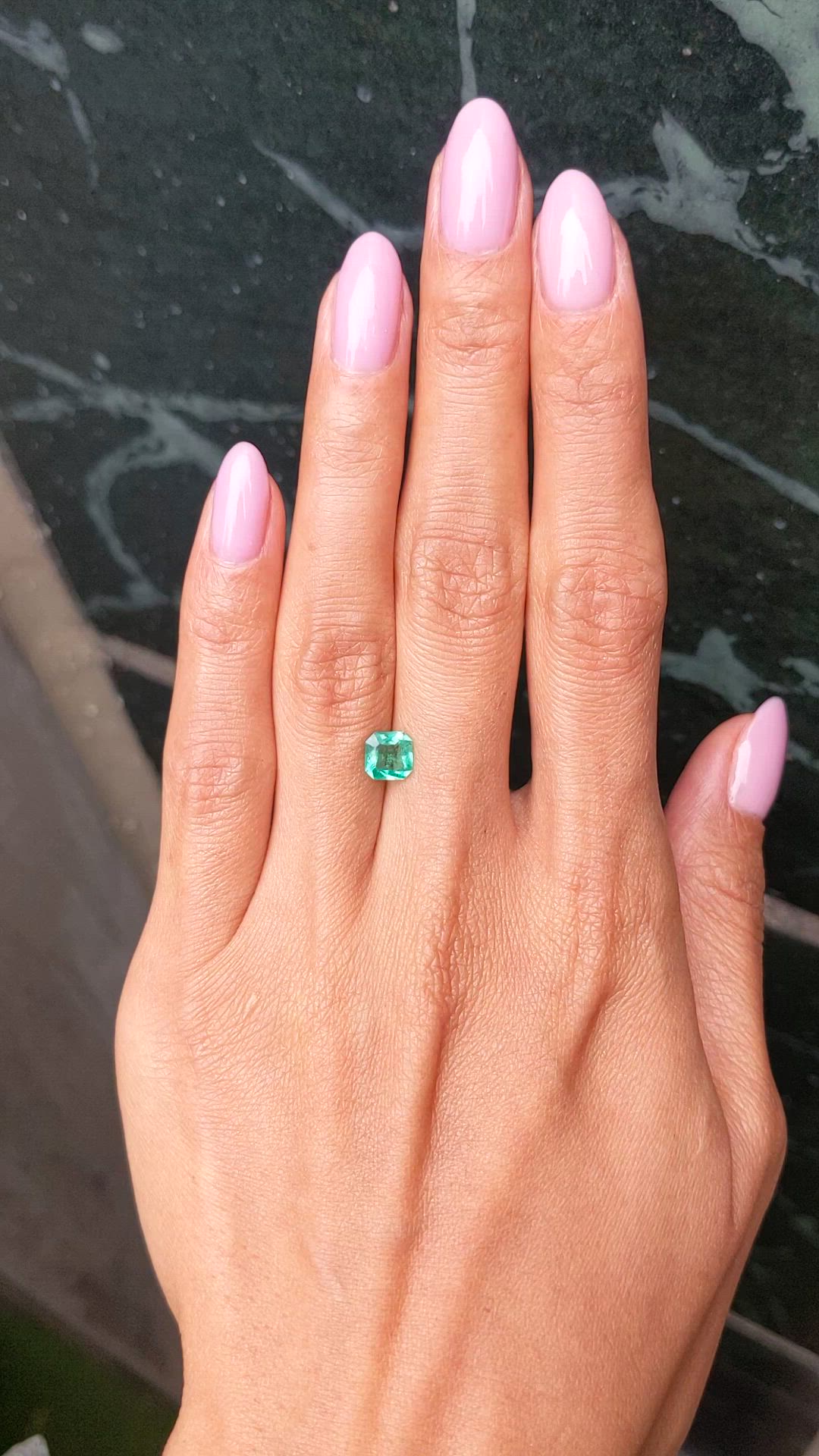 0.79 Ct. Emerald from Brazil Size Video