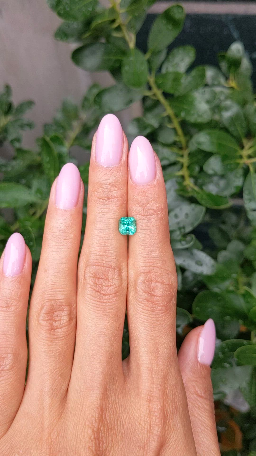 0.99 Ct. Emerald from Brazil Size Video