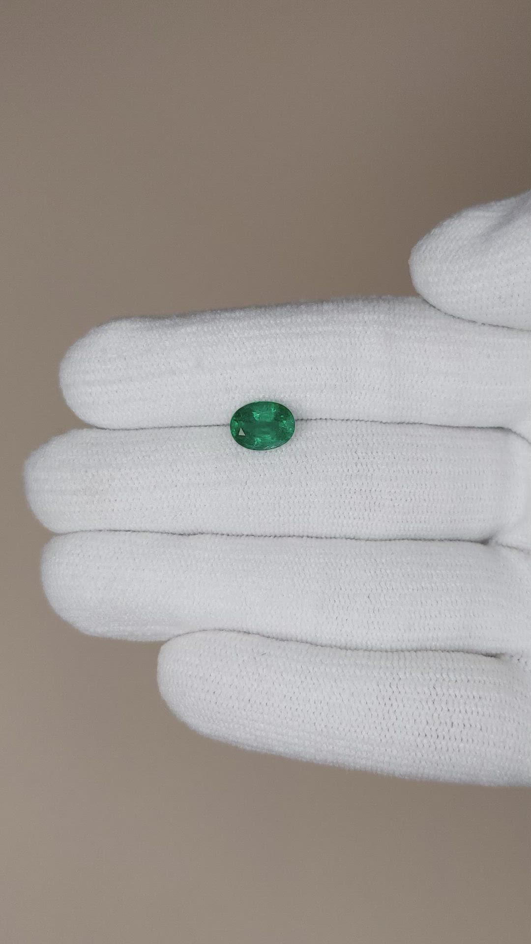 1.50 Ct. Emerald from Zambia Size Video