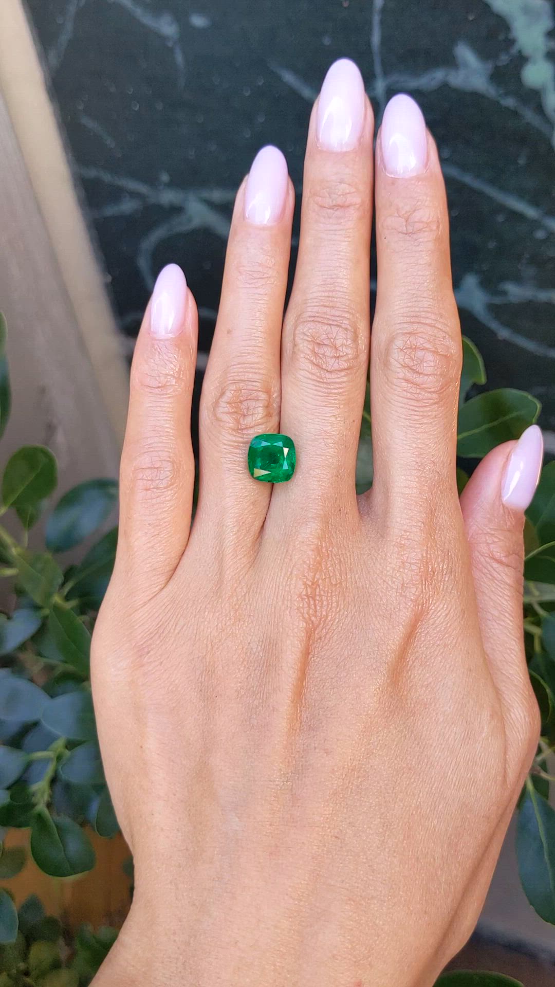 3.69 Ct. Emerald from Zambia Size Video