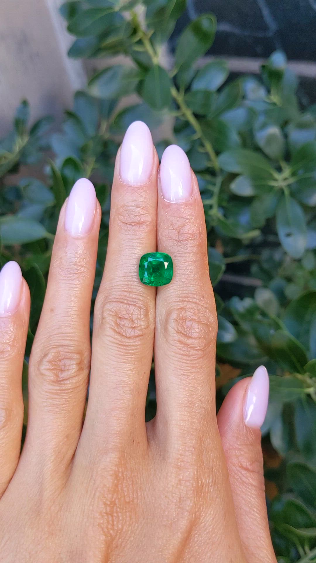 3.69 Ct. Emerald from Zambia Size Video