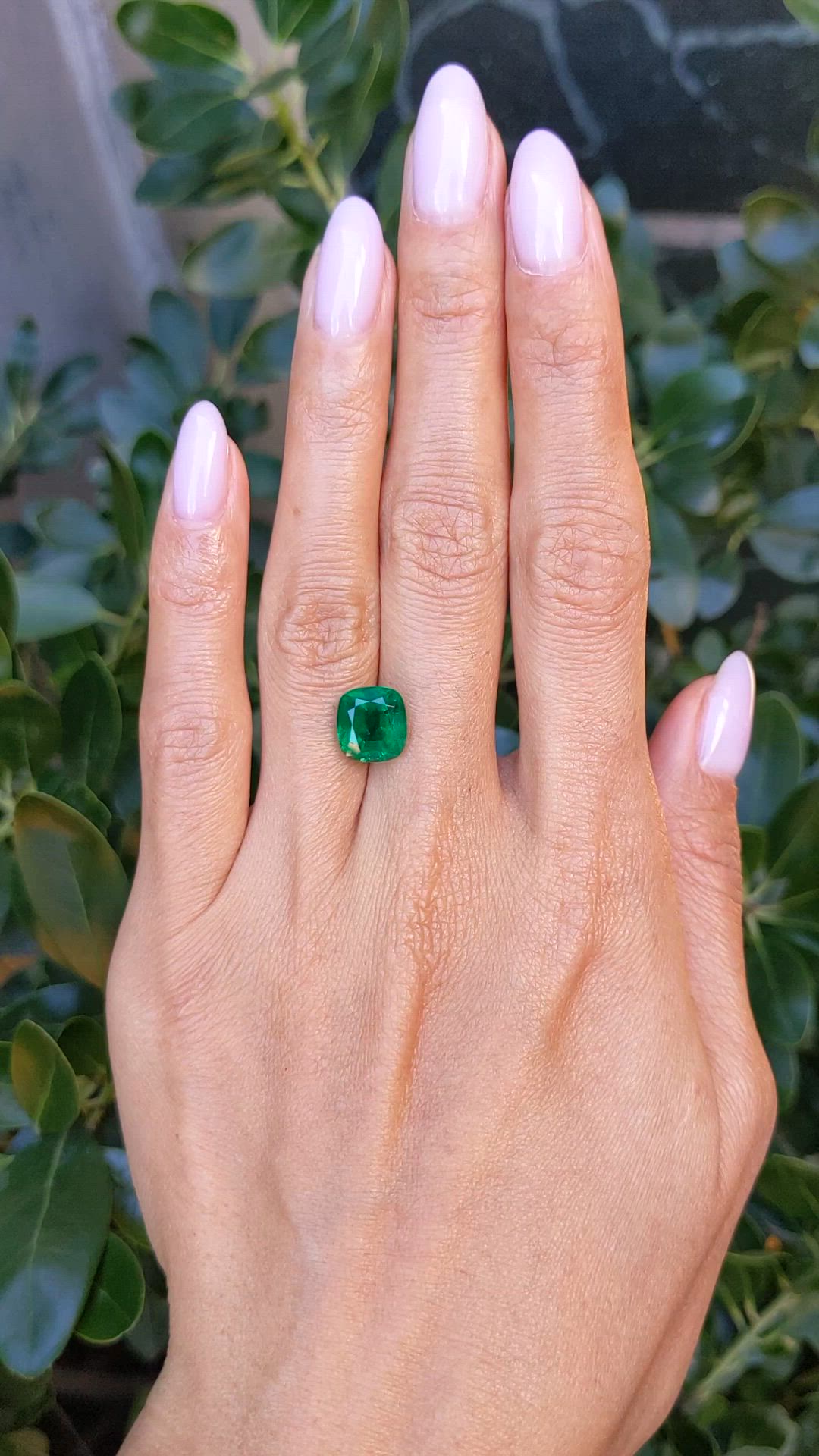 3.78 Ct. Emerald from Zambia Size Video