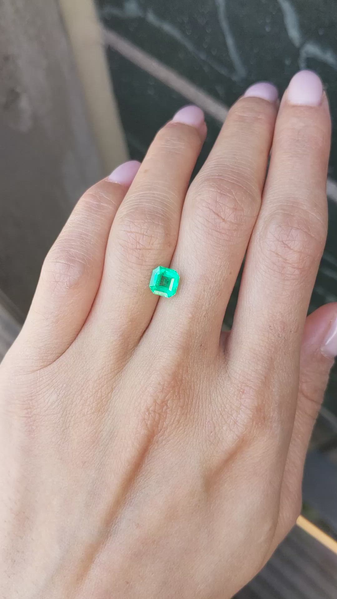 1.36 Ct. Emerald from Colombia Size Video