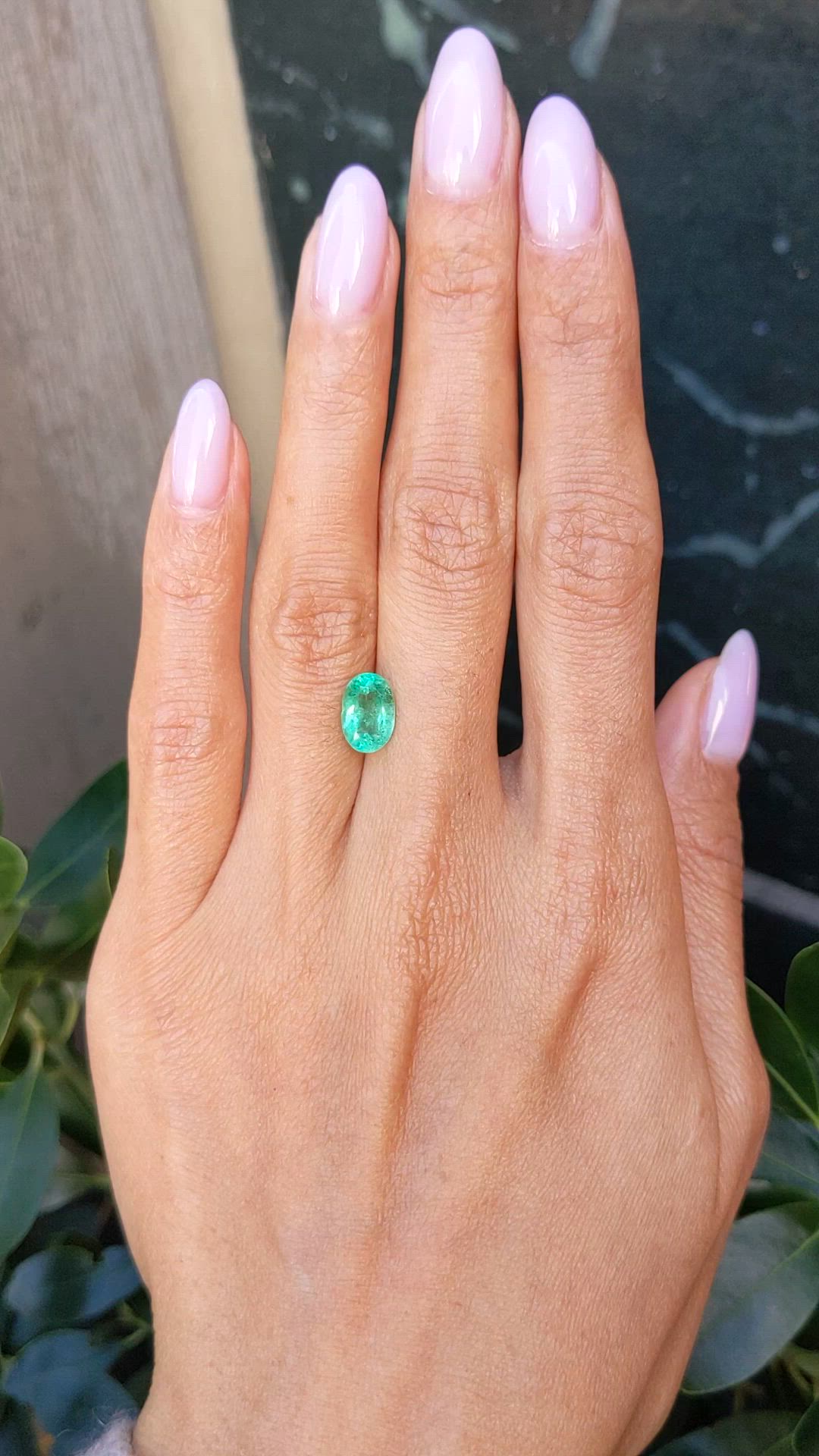 1.85 Ct. Emerald from Colombia Size Video