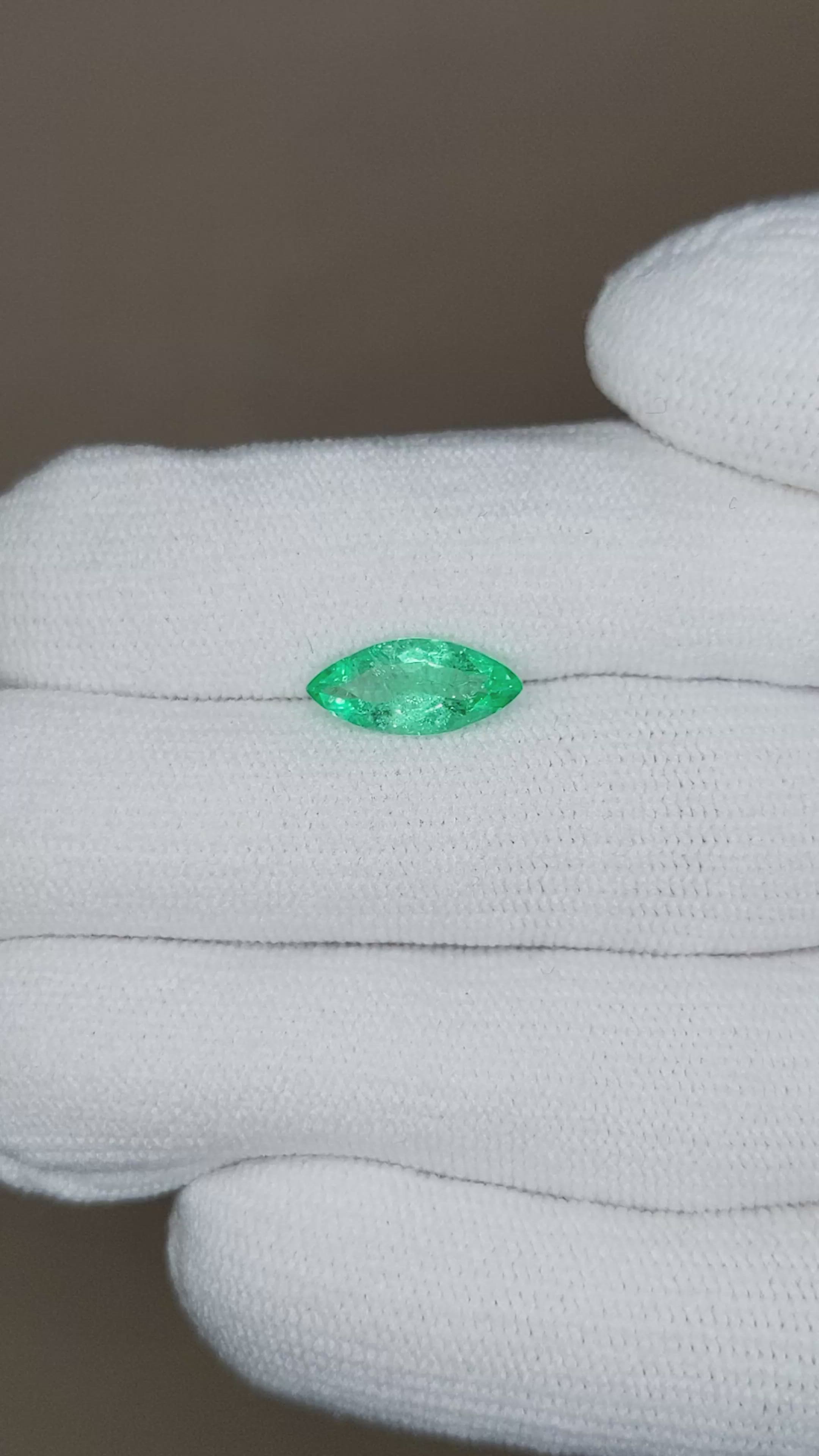 1.33 Ct. Emerald from Colombia Size Video