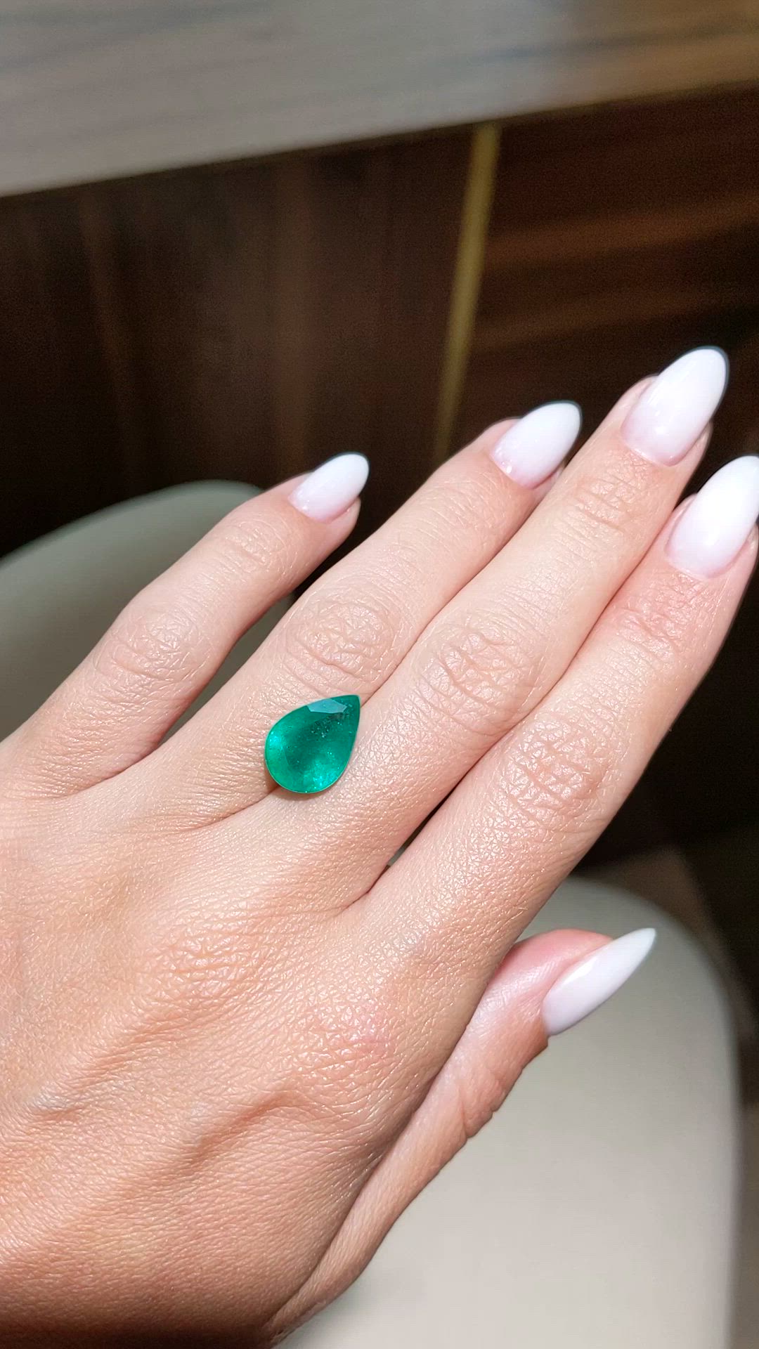 4.34 Ct. Emerald from Zambia Size Video