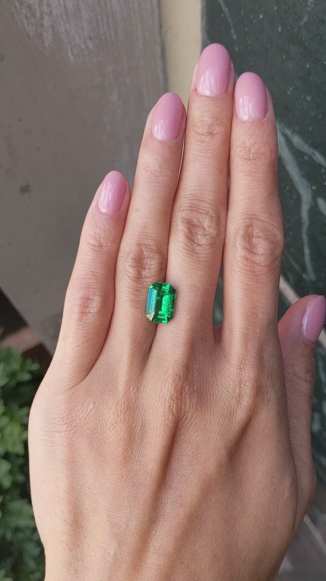 3.29 Ct. Emerald from Zambia Size Video