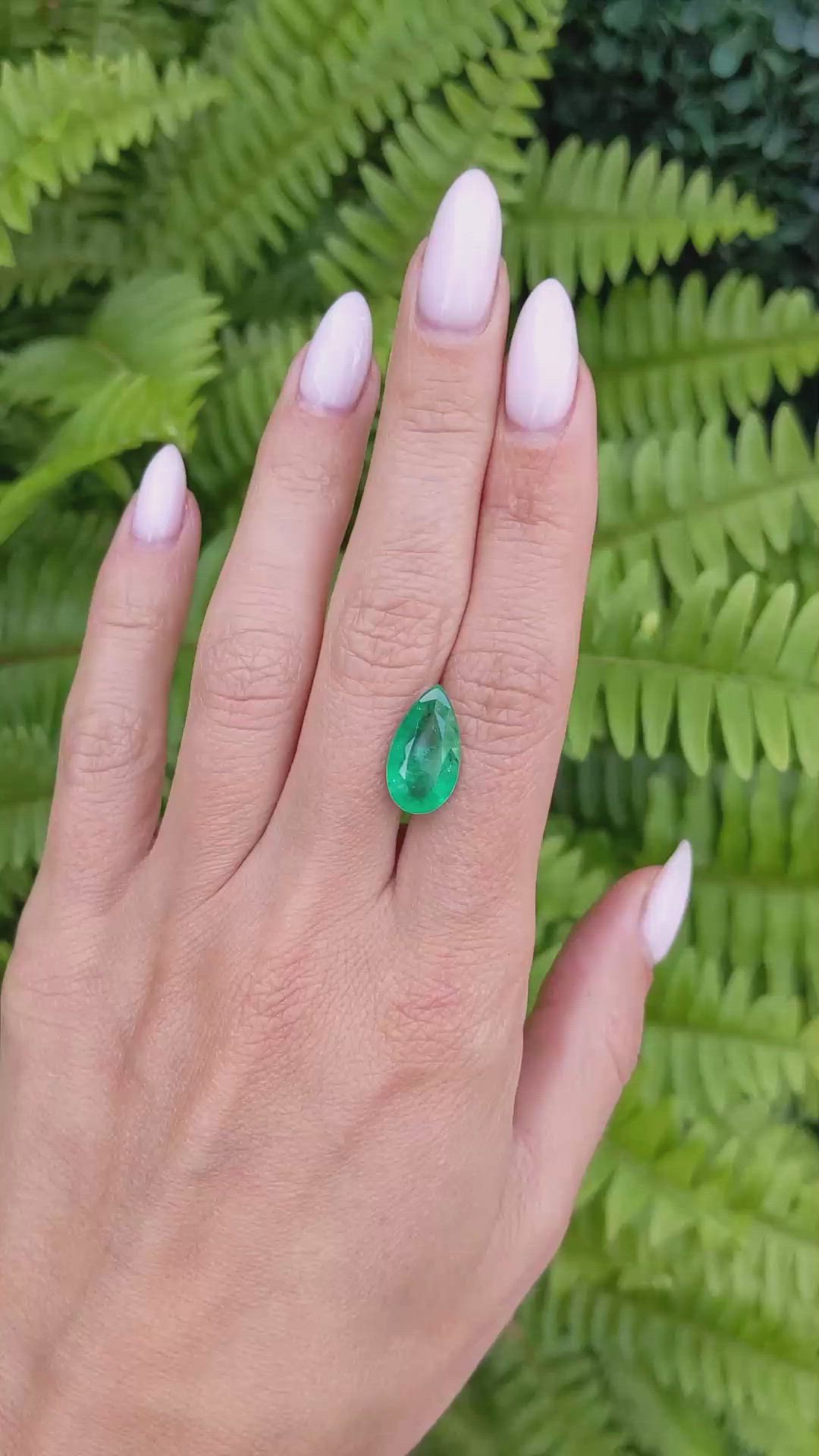 4.50 Ct. Emerald from Brazil Size Video