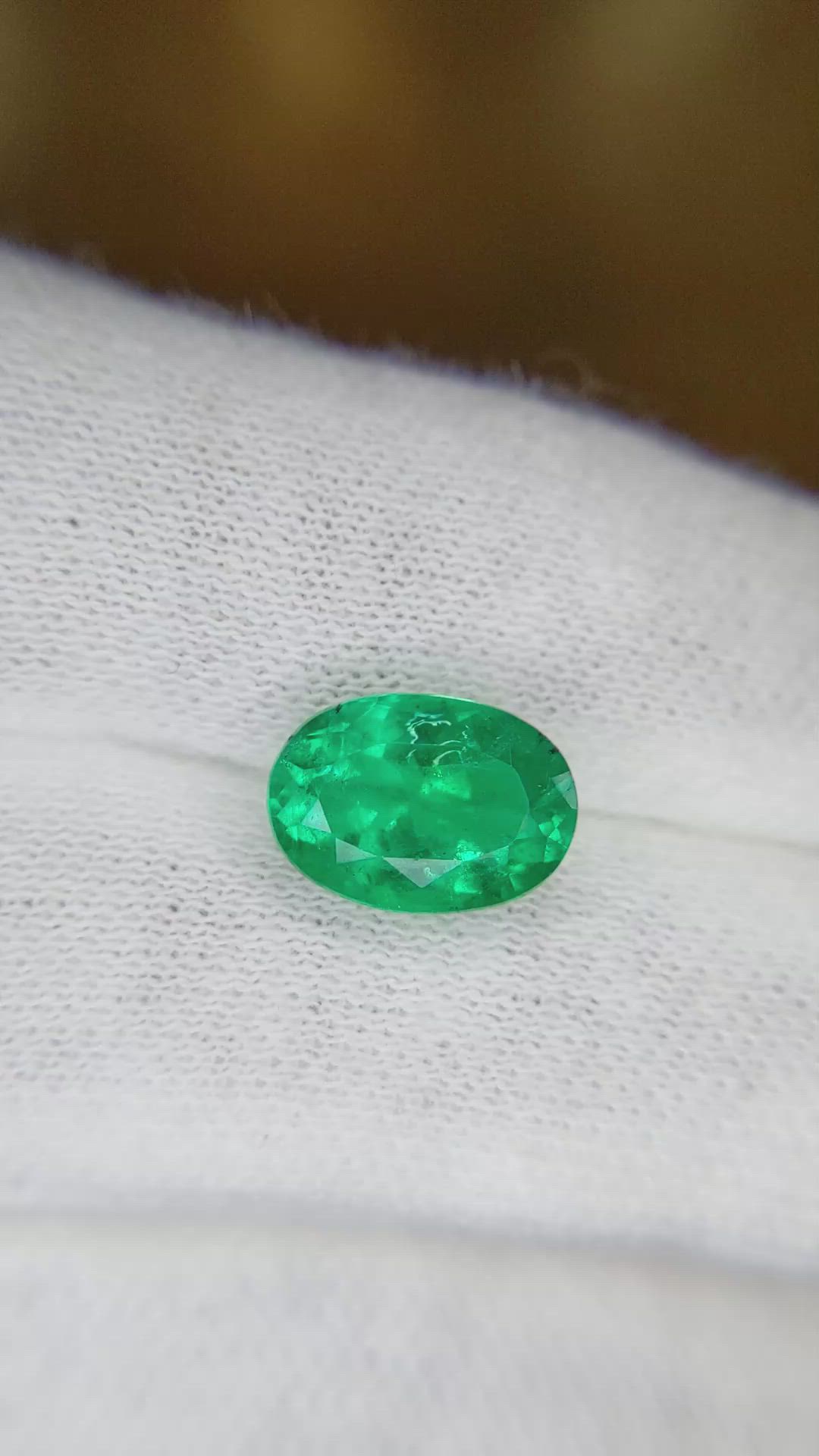 3.29 Ct. Emerald from Colombia Size Video