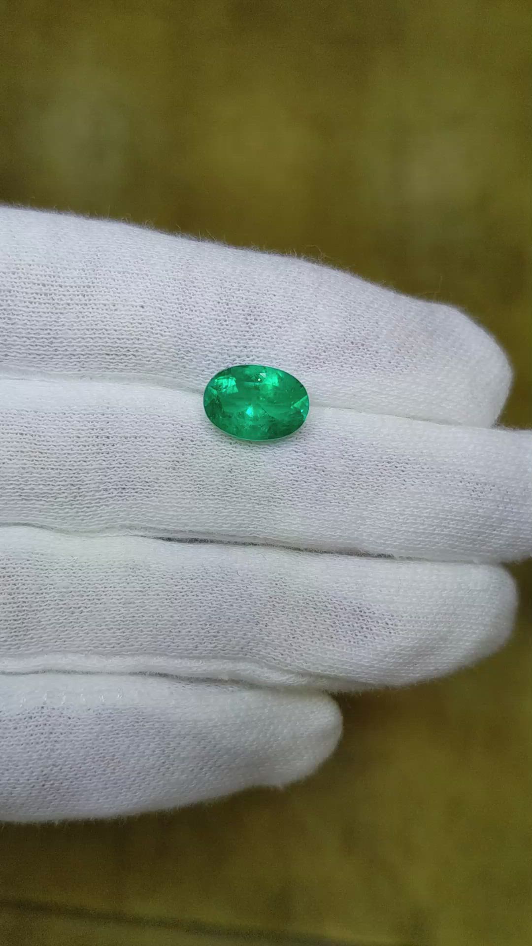 3.29 Ct. Emerald from Colombia Size Video