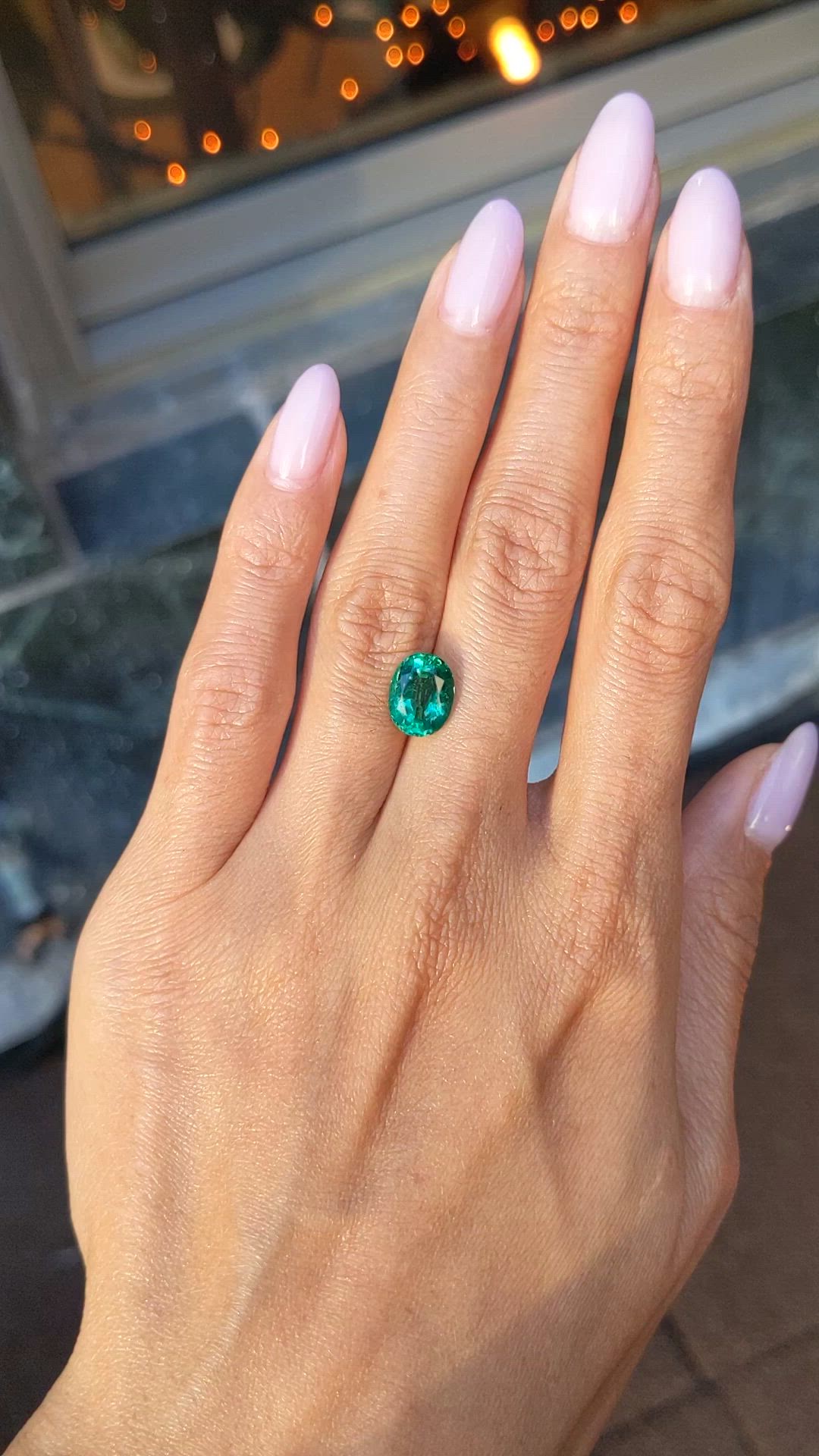 2.56 Ct. Emerald from Zambia Size Video