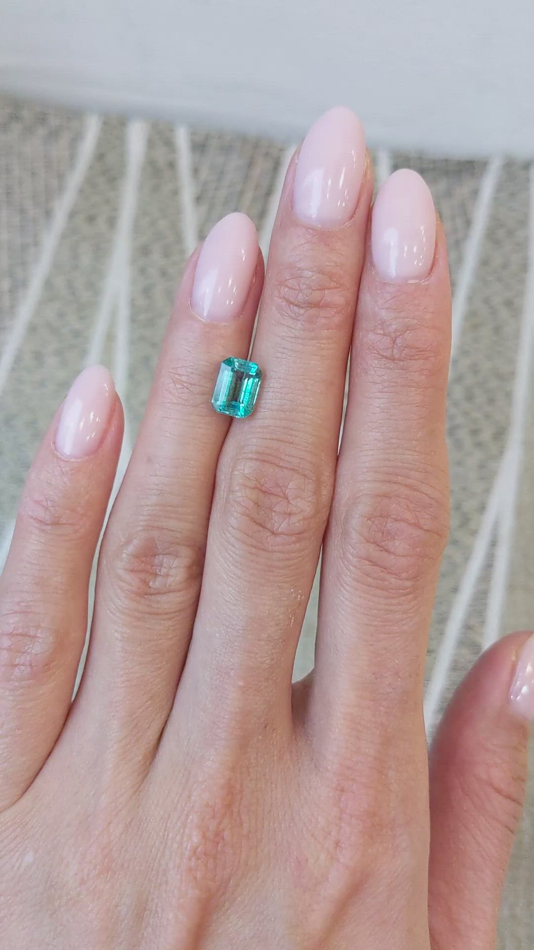 1.69 Ct. Emerald from Zambia Size Video