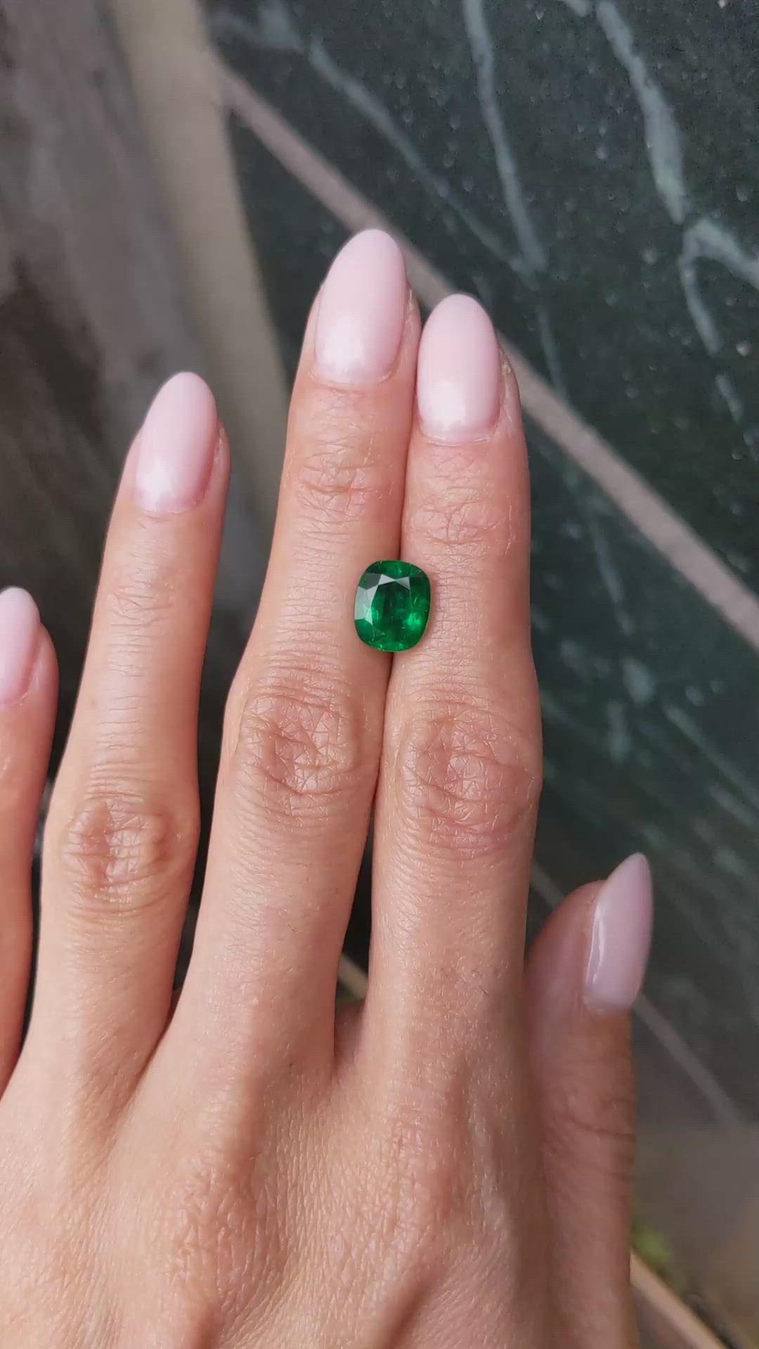 2.76 Ct. Emerald from Zambia Size Video