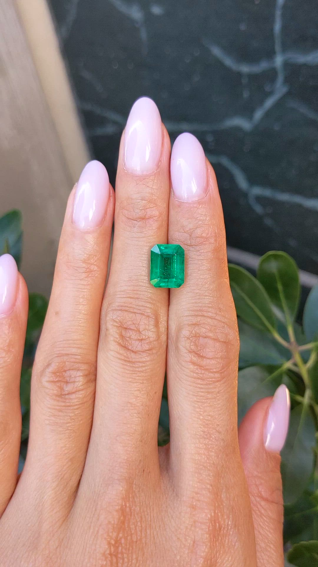 3.86 Ct. Emerald from Zambia Size Video