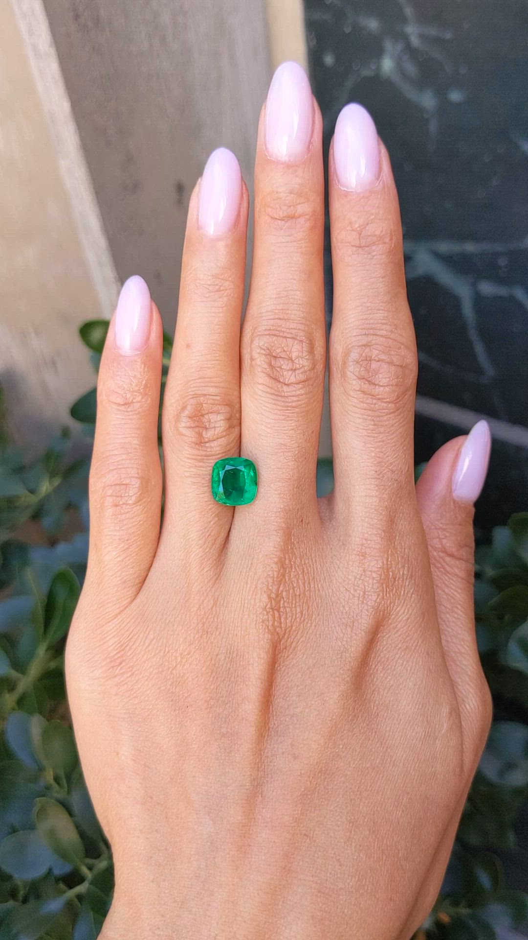 3.37 Ct. Emerald from Zambia Size Video