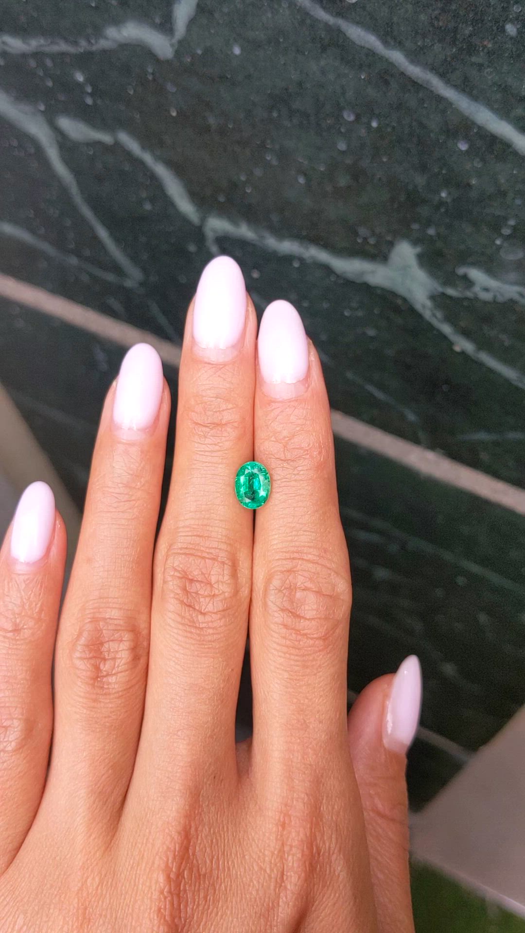 1.20 Ct. Emerald from Zambia Size Video