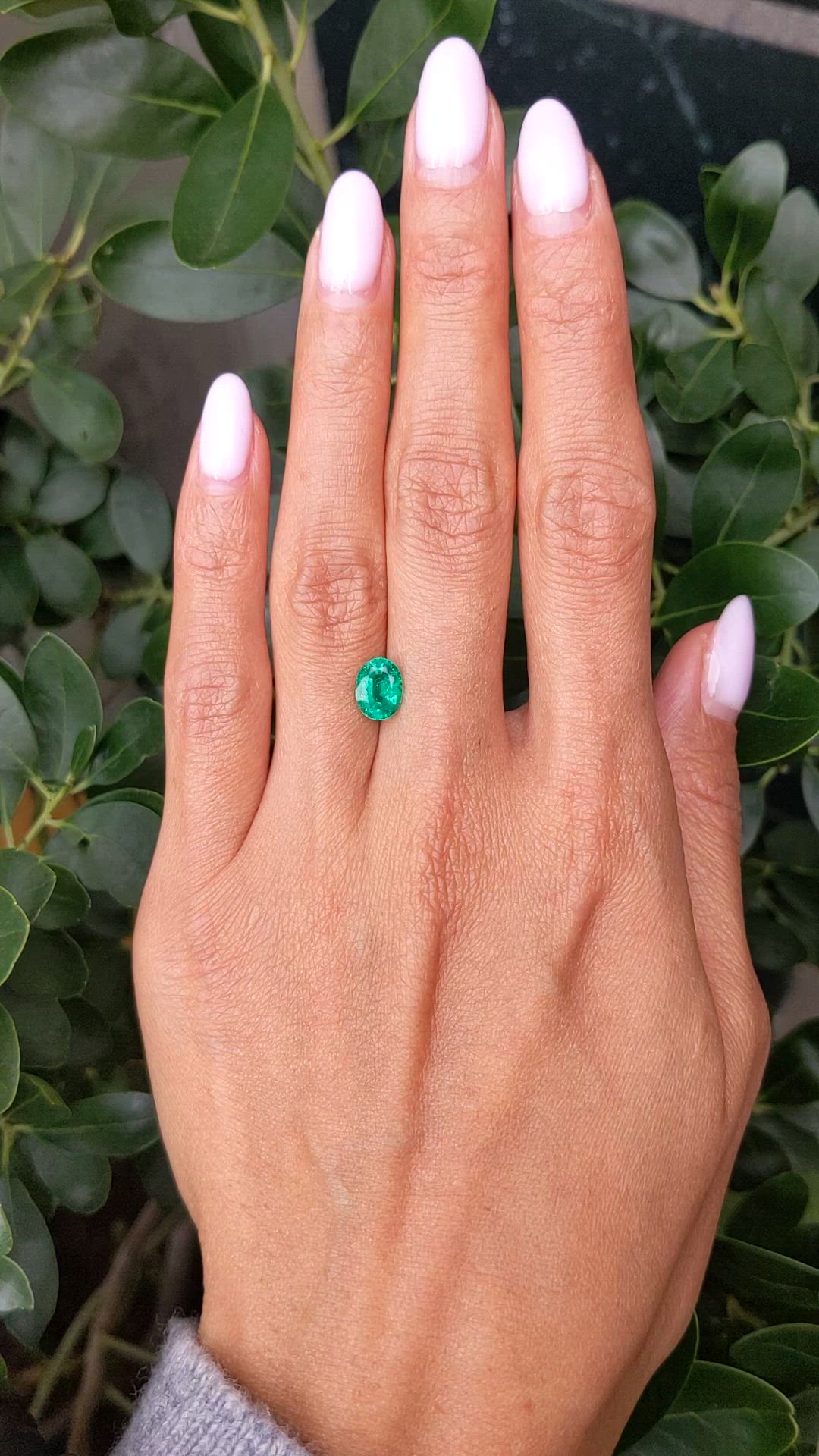 1.20 Ct. Emerald from Zambia Size Video