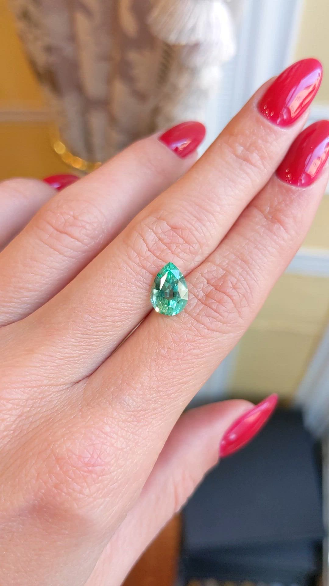 1.90 Ct. Emerald from Brazil Size Video