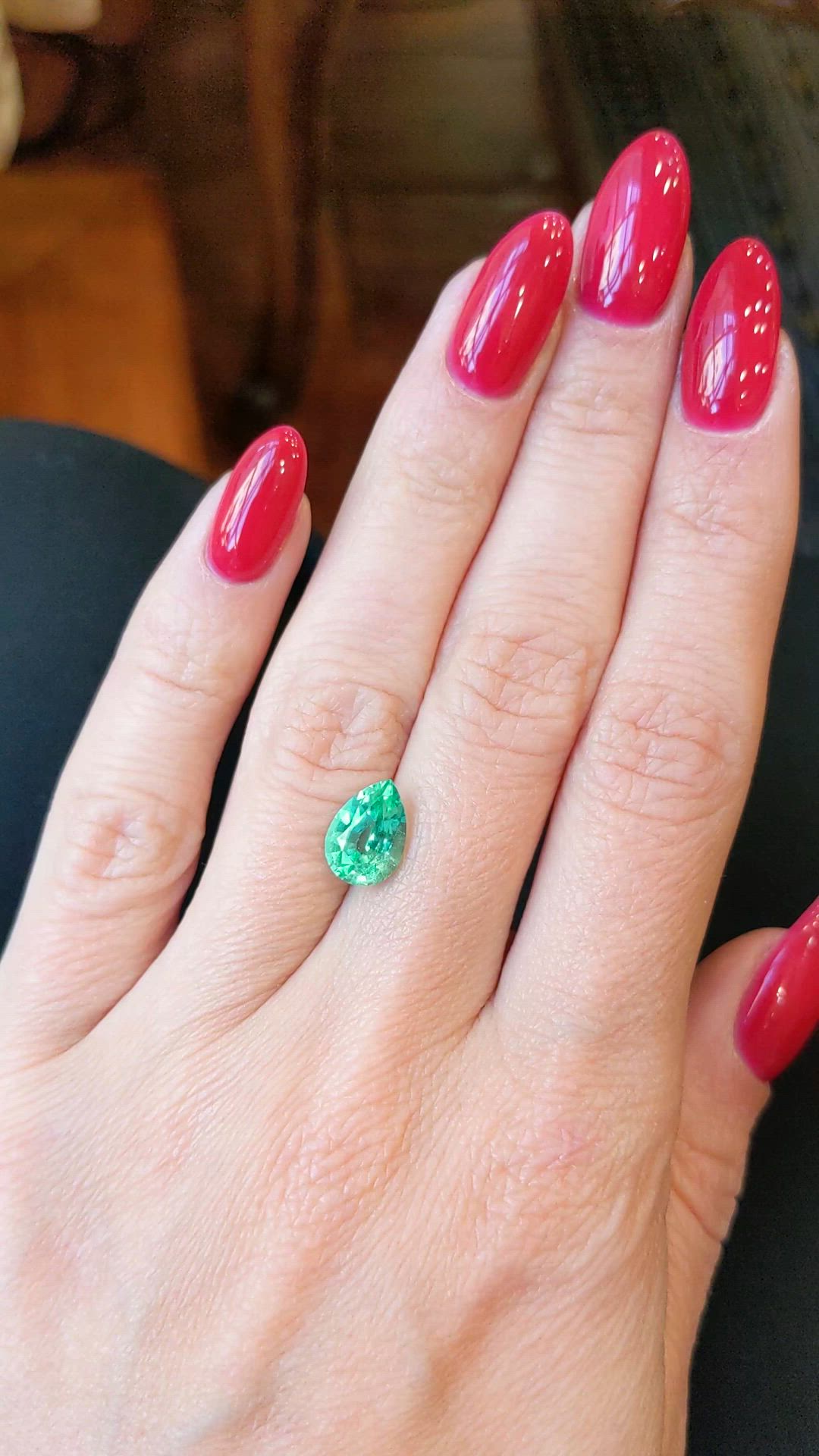 1.90 Ct. Emerald from Brazil Size Video