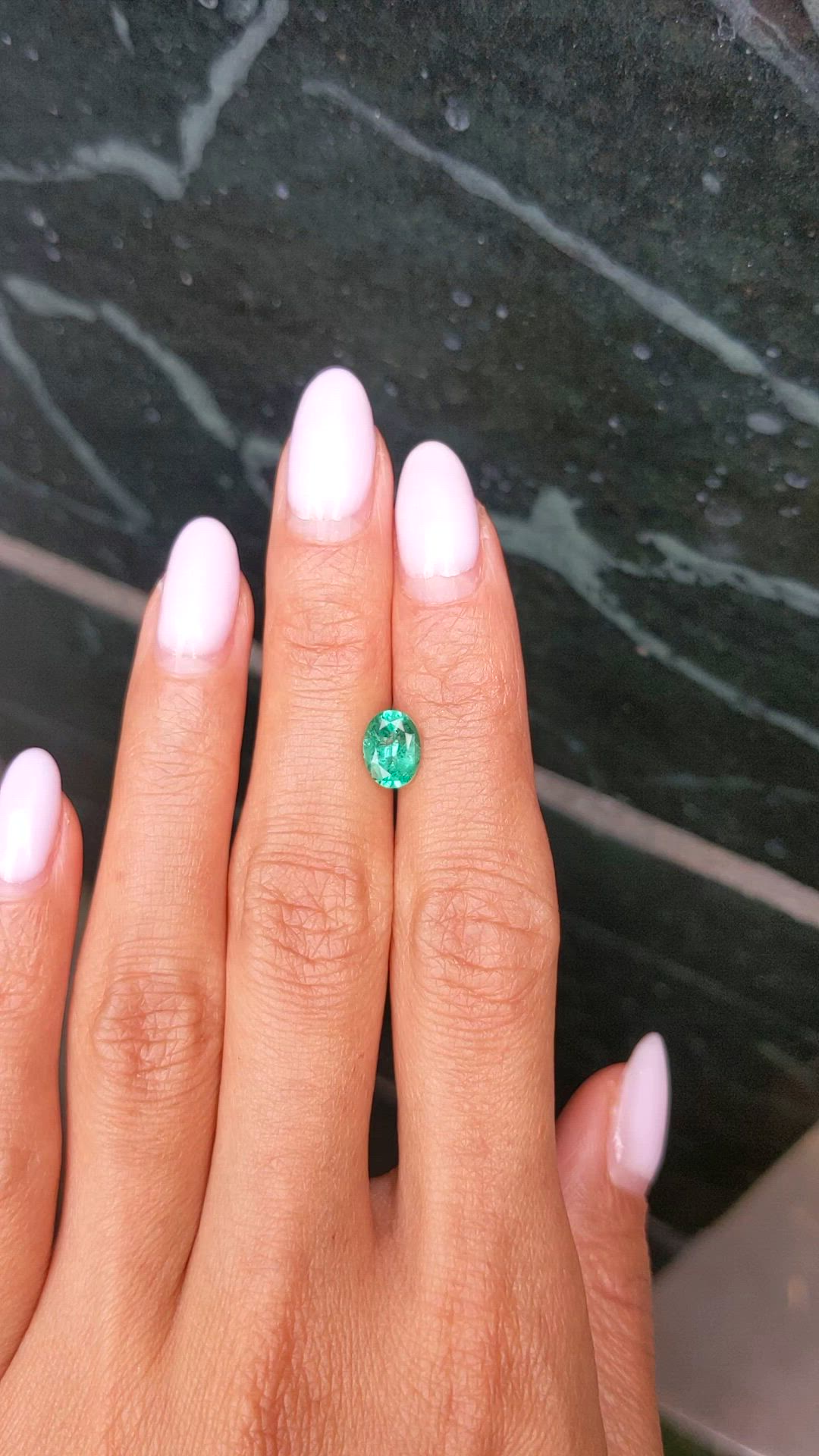 1.10 Ct. Emerald from Ethiopia Size Video
