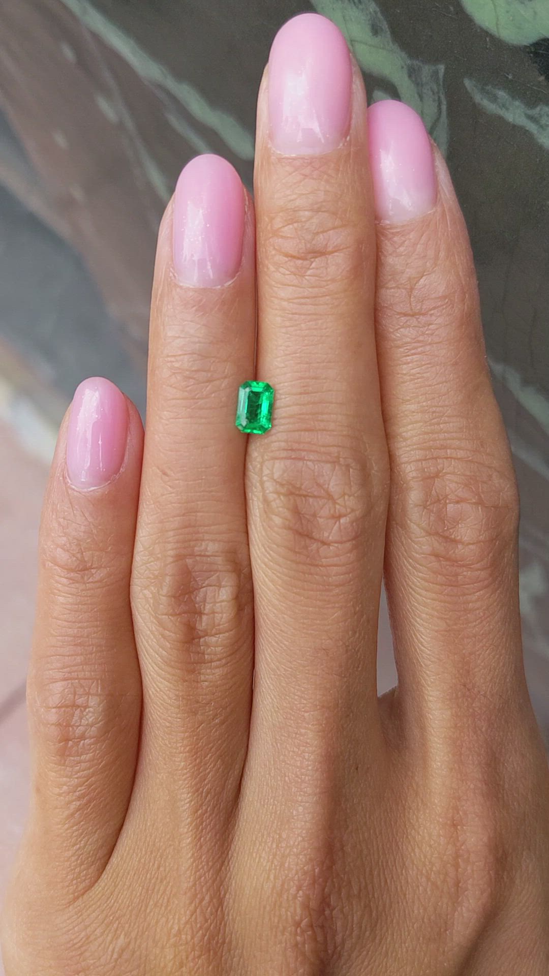 0.48 Ct. Emerald from Colombia Size Video