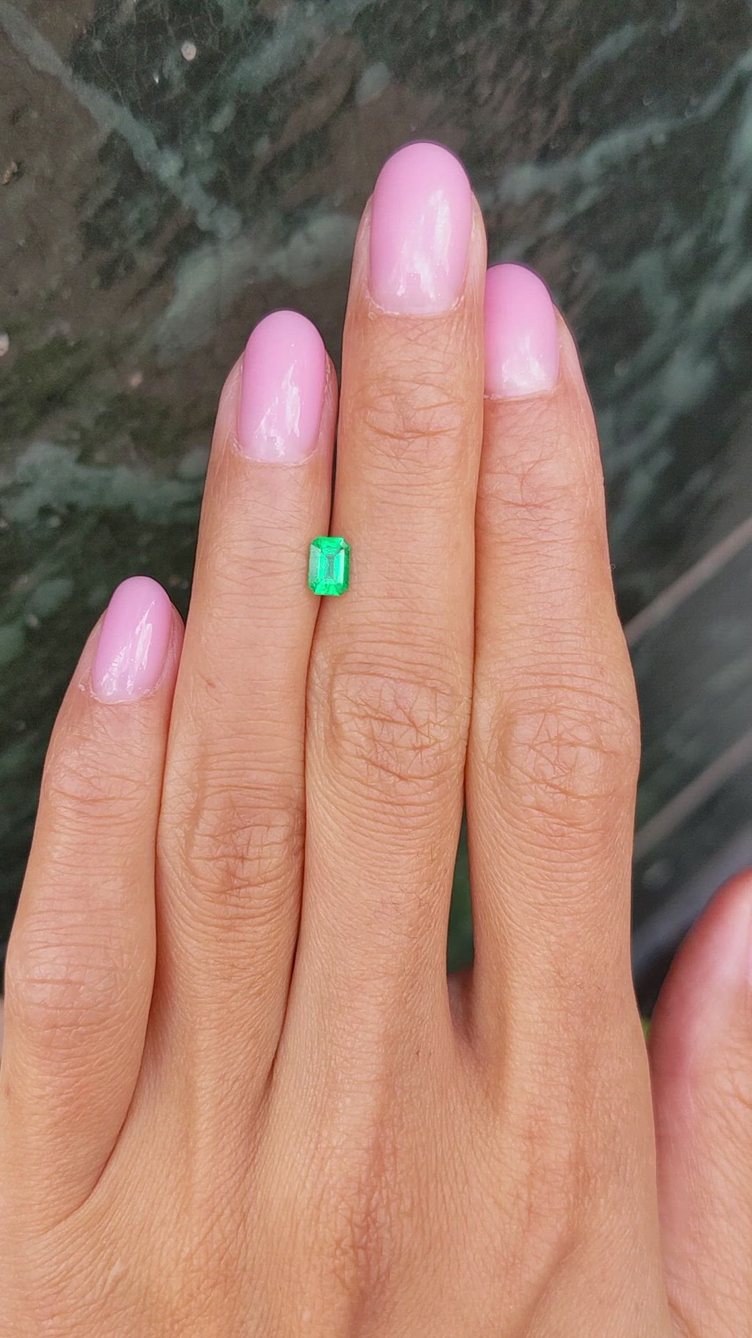 0.43 Ct. Emerald from Colombia Size Video