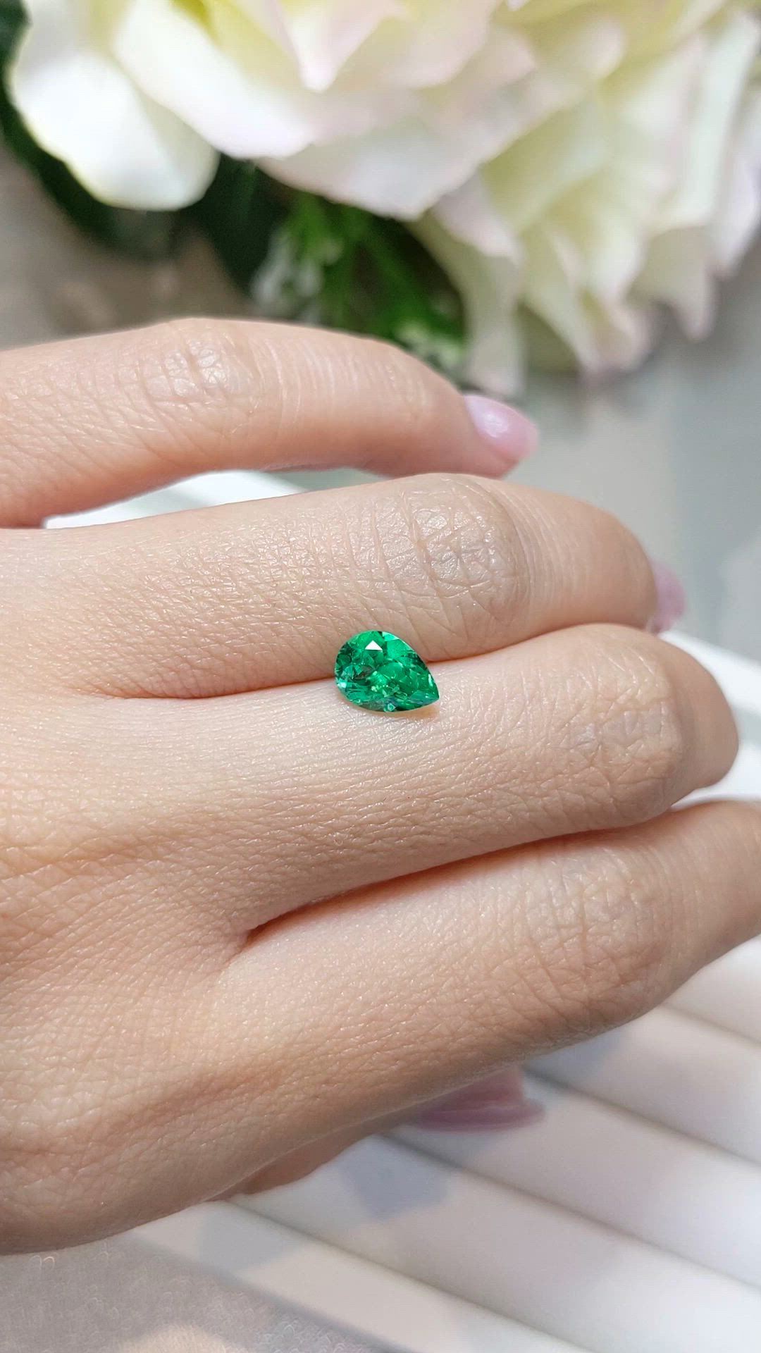 1.03 Ct. Emerald from Russia Size Video