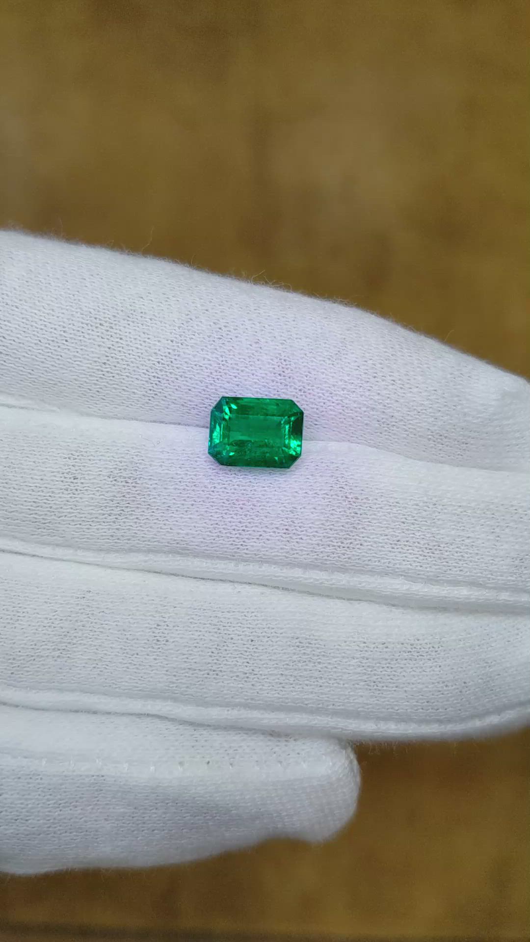2.49 Ct. Emerald from Zambia Size Video